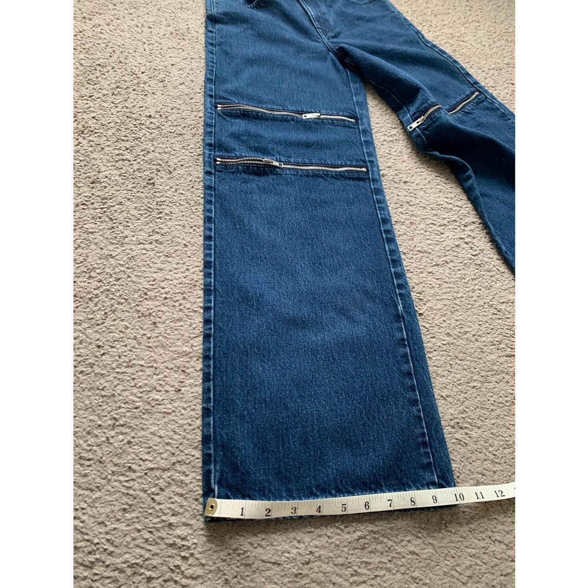 Helmut Lang HELMUT LANG ZIPPER WIDE JEANS Size US 28 / EU 44 - 17 Thumbnail