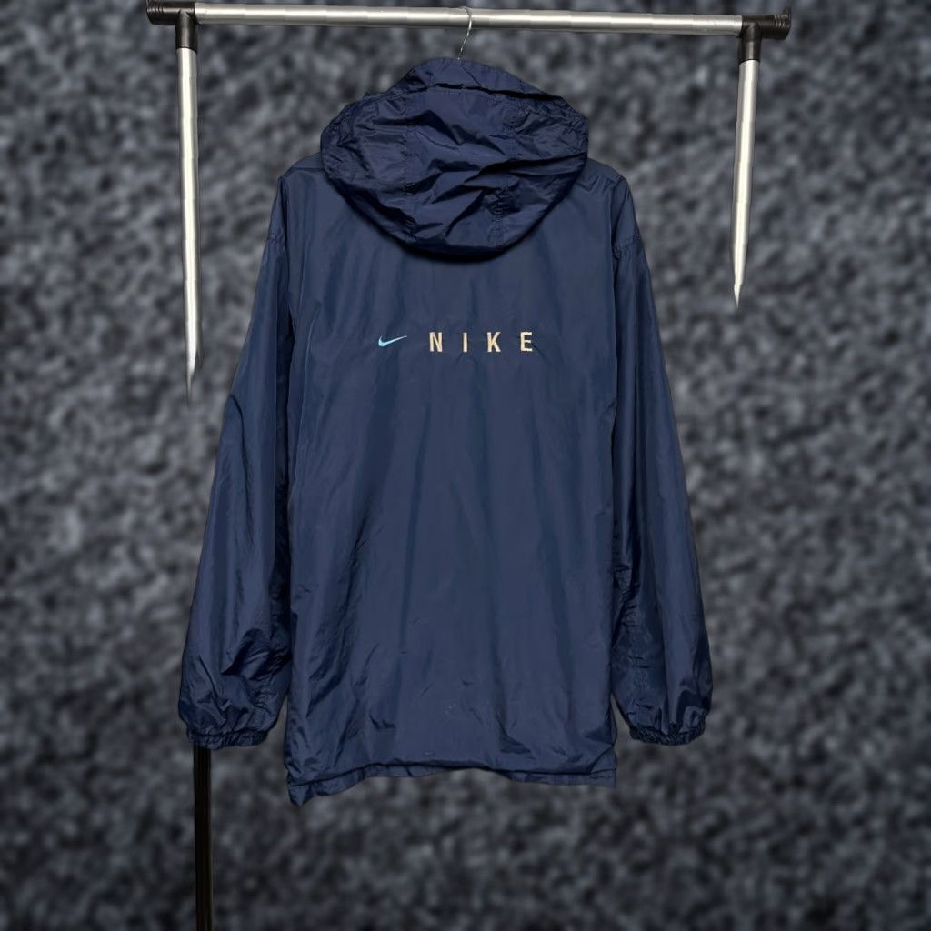 Nike Nike 90s Vintage Mens Nylon Jacket L Blue Logo Windbreaker Jacket Mens 90s Vintage Nike Jacket Size US L / EU 52-54 / 3 - 1 Thumbnail