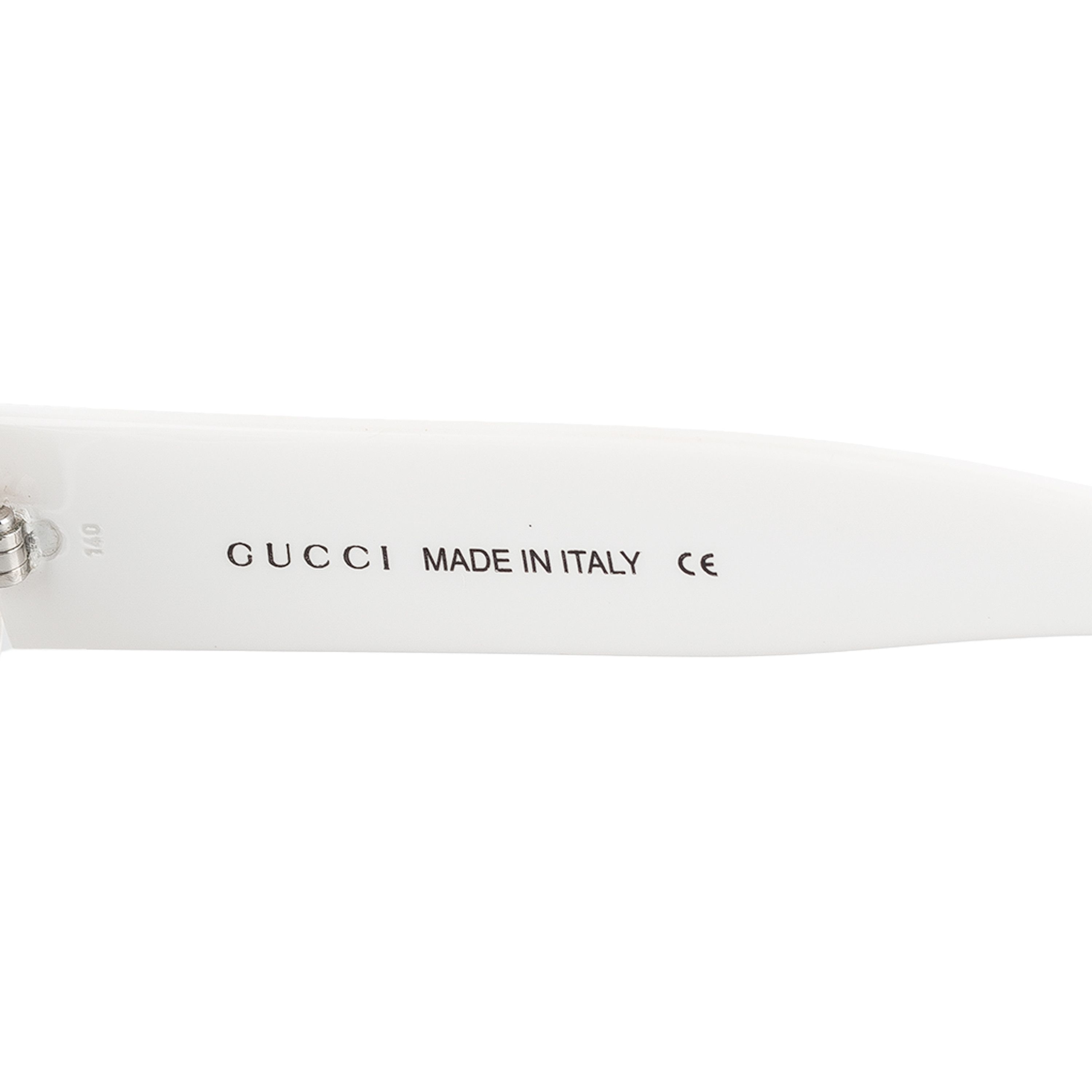 Gucci Gucci GG 2400/S Vintage White Oval Sunglasses Size ONE SIZE - 8 Thumbnail