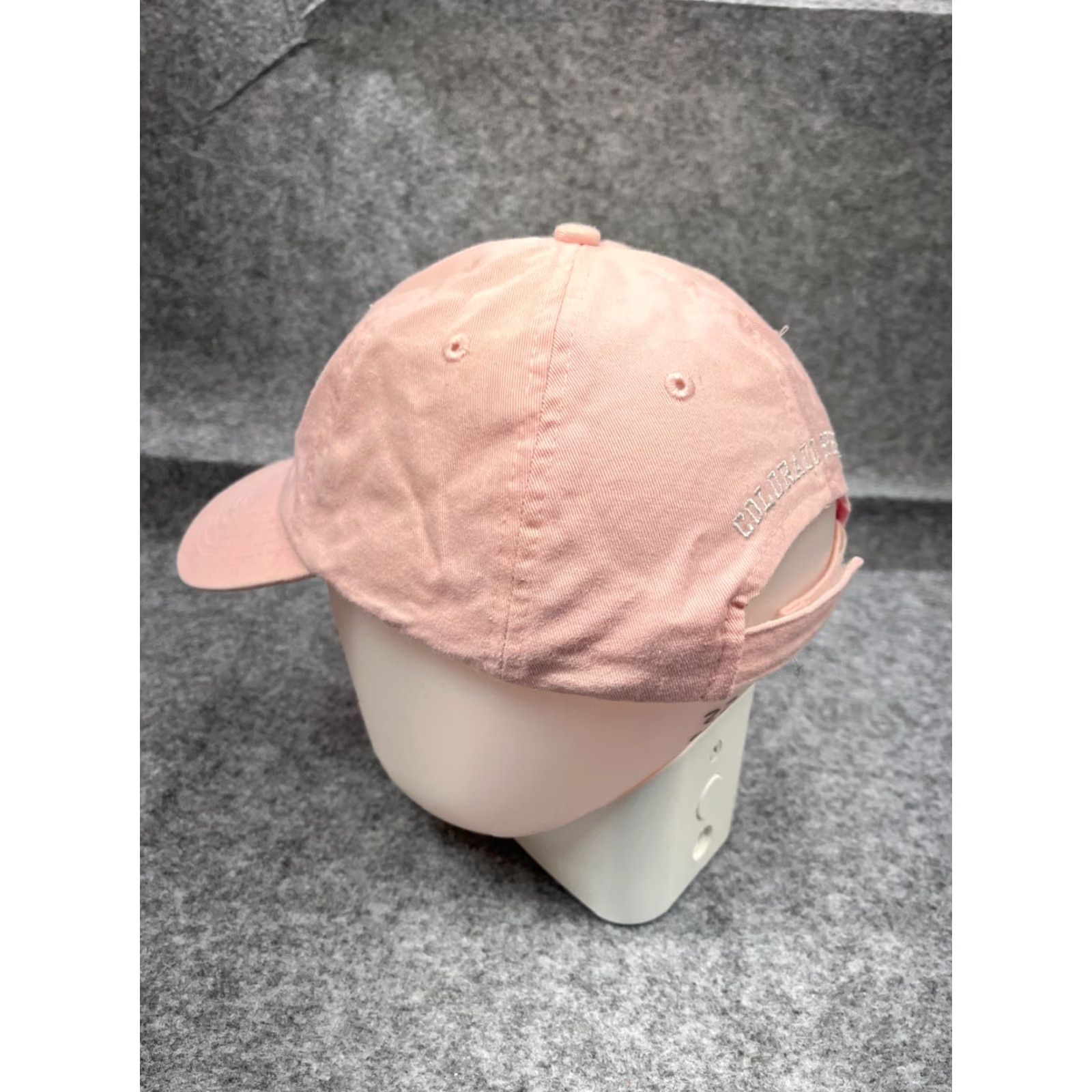 Vintage Olympic Hat Cap Strap Back Adult One Size Pink 100% Cotton Size ONE SIZE - 5 Thumbnail