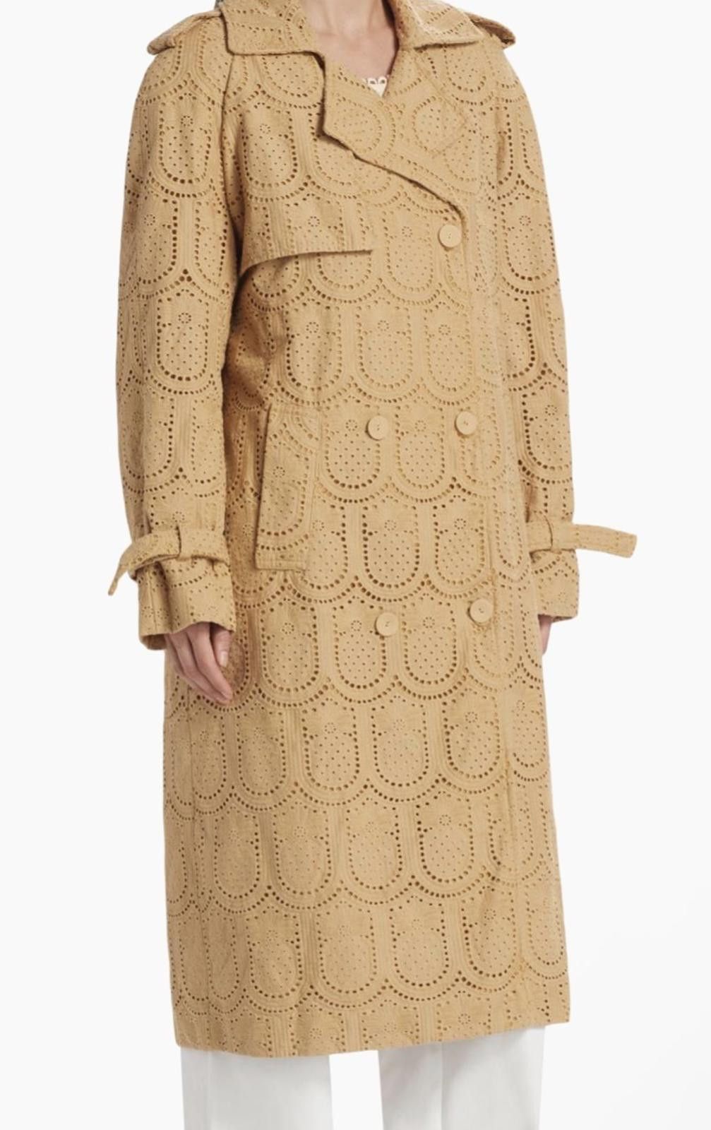 Farm Rio Farm Rio Embroidered Pineapple Cotton Trench Coat Size S / US 4 / IT 40 - 4 Thumbnail