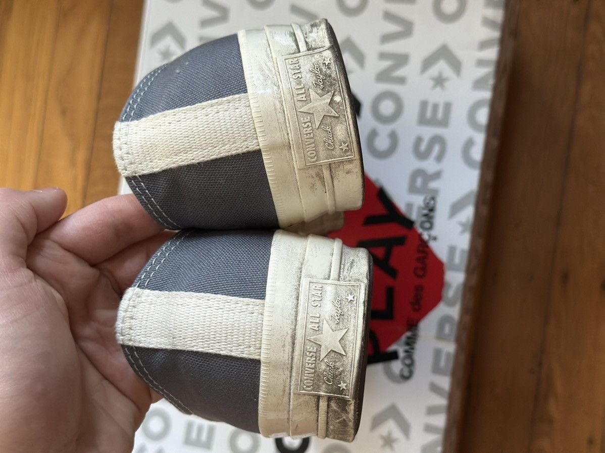 Comme des Garcons × Converse Chuck 70 CDG Ox Steel Gray/Egret/Black Size US 10 / EU 43 - 4 Thumbnail