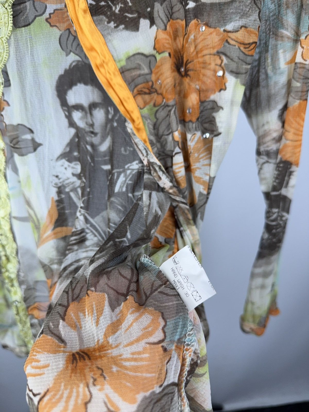 Designer × Vintage FADDA Y2K Floral Mesh Twin Set with Rhinestones Size S/M Size S / US 4 / IT 40 - 6 Thumbnail