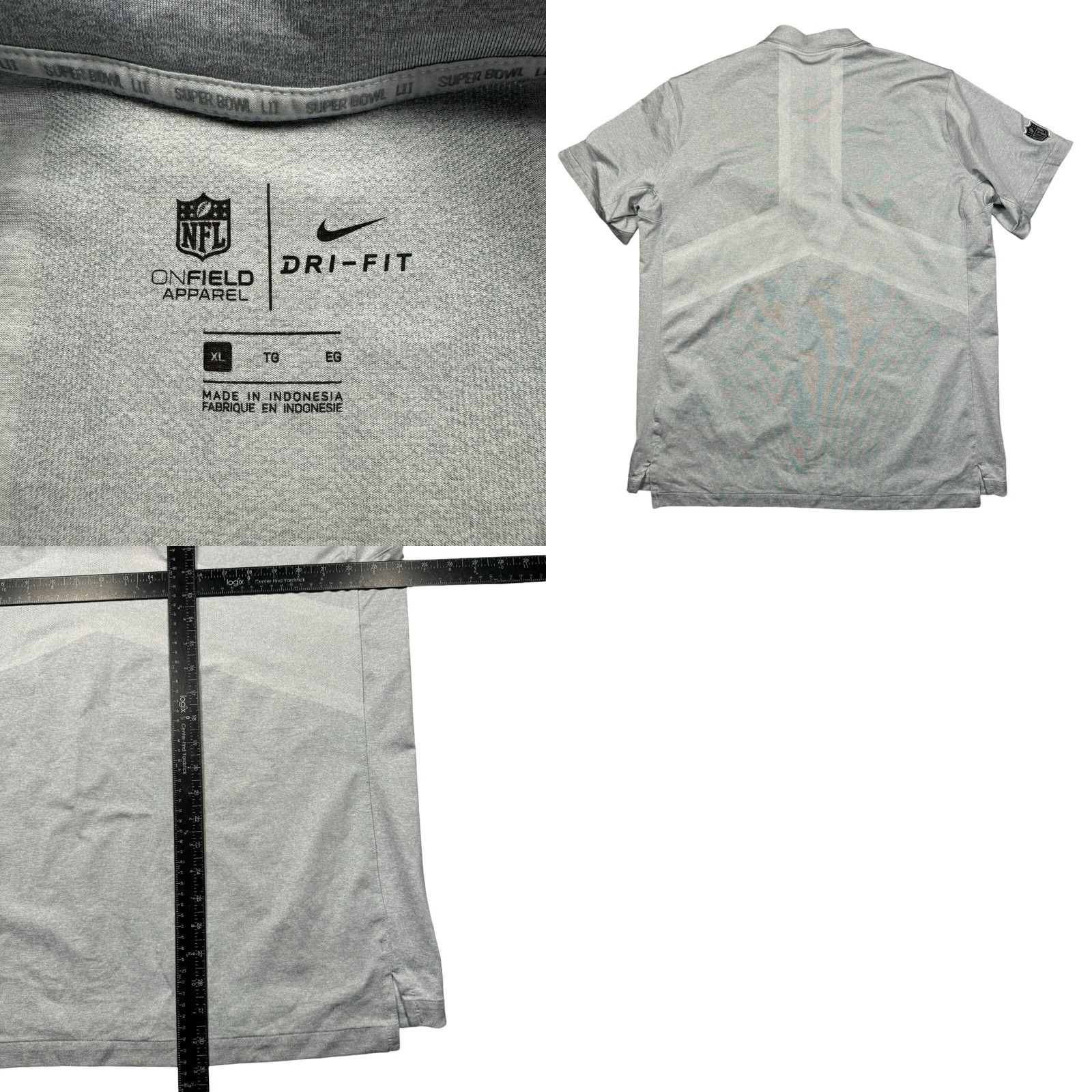 Nike Nike T Shirt Men XL Dri-Fit New England Patriots Short Sleeve Super Bowl LII Size US XL / EU 56 / 4 - 8 Thumbnail