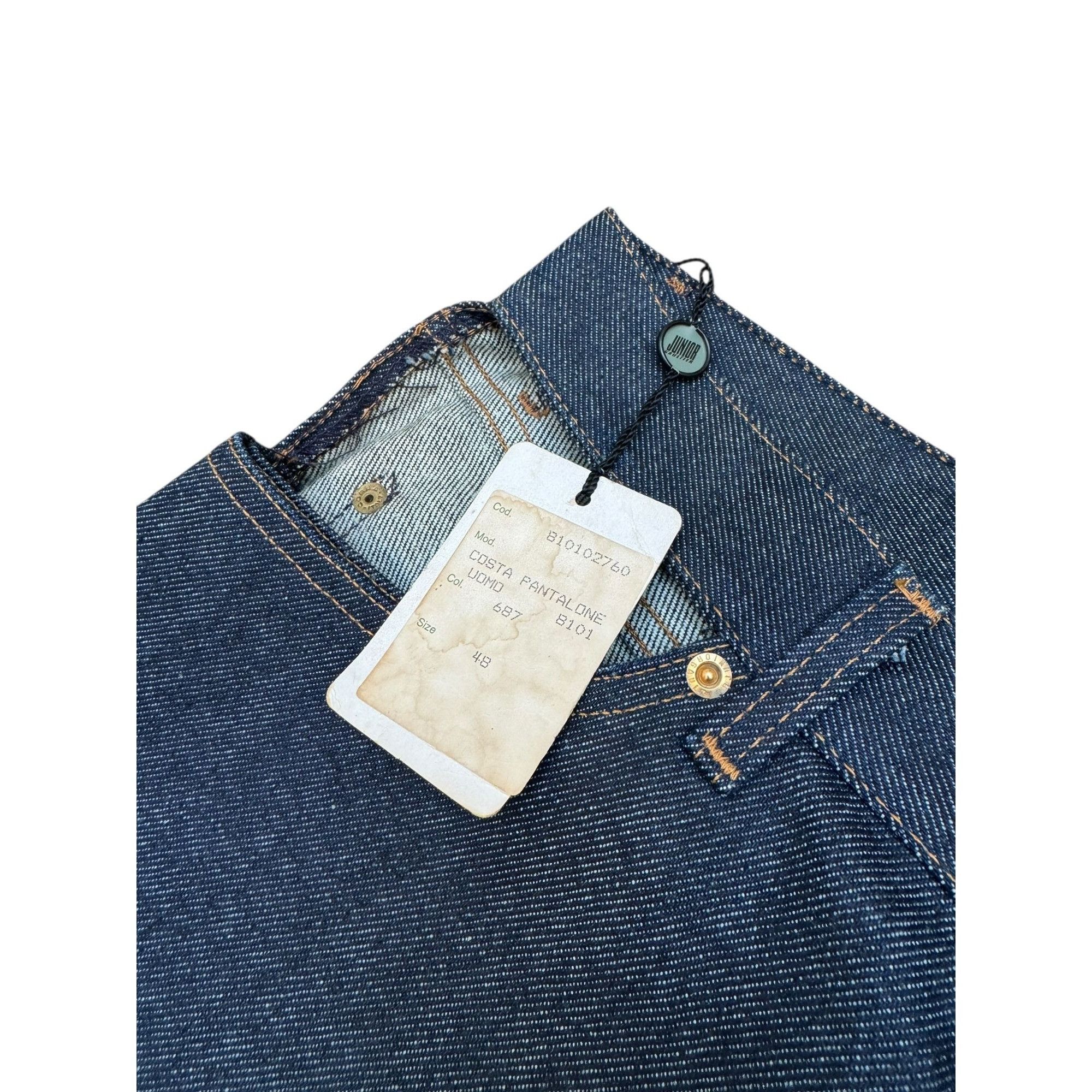 Jean Paul Gaultier Vintage Raw Cut Denim Jeans Size US 30 / EU 46 - 8 Thumbnail