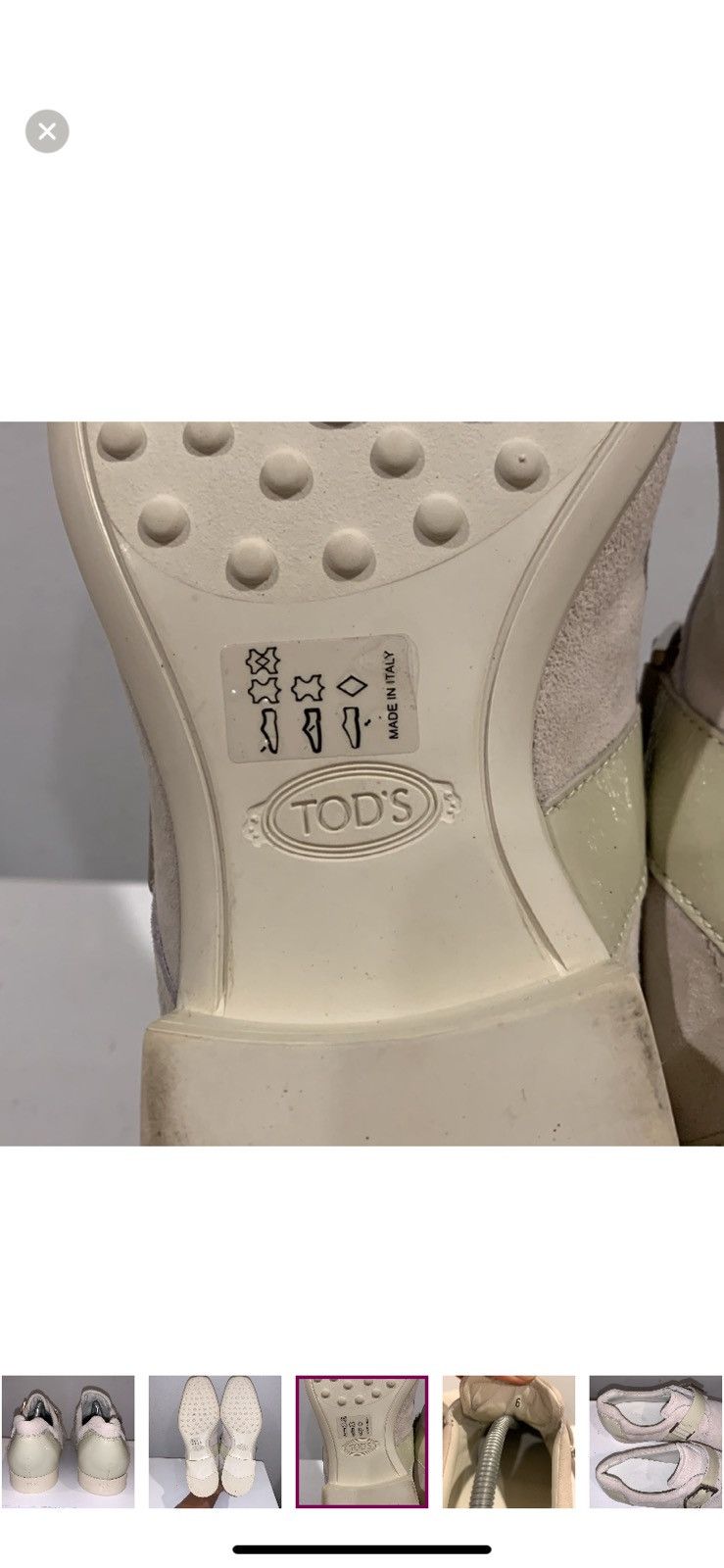 Tod's TODS WESTERN LOAFERS OFFWHITE SIZE 6 Size US 6 / EU 39 - 6 Thumbnail
