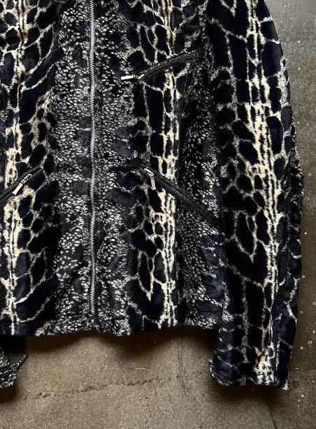Tornado Mart TORNADO MART 2000s Detachable Fur Collar Leopard Jacket Size US L / EU 52-54 / 3 - 6 Thumbnail