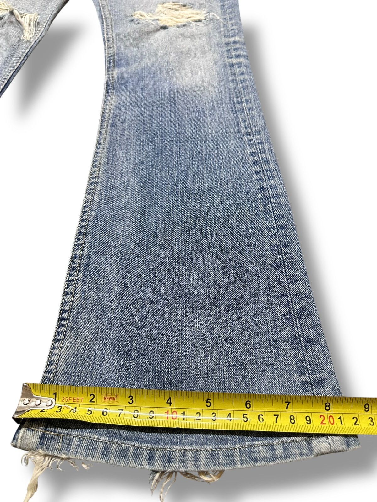 Japanese Brand Brappers Vintage Distressed Jean With Bootcut Style & Faded Size US 28 / EU 44 - 17 Thumbnail