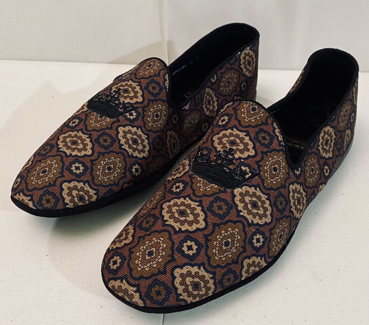 Church's Church’s 🏴󠁧󠁢󠁥󠁮󠁧󠁿 Kanvas Quilted Insole Suede House Slipper 11 New Size US 11 / EU 44 - 13 Thumbnail