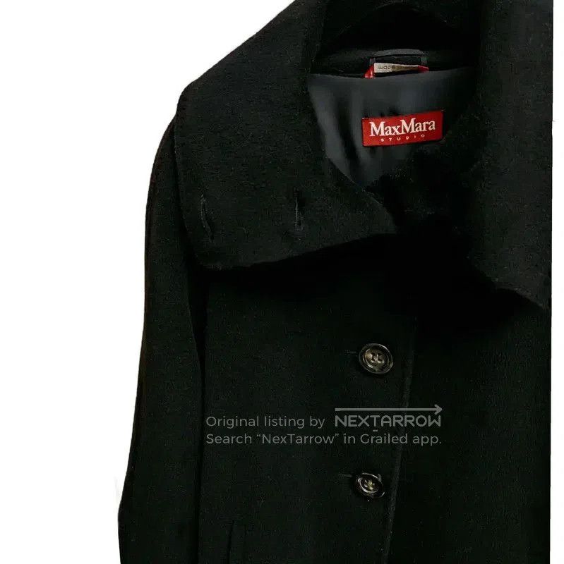 Max Mara MaxMara Women's Mid-Length Black Wool Coat . Size M / US 6-8 / IT 42-44 - 3 Thumbnail