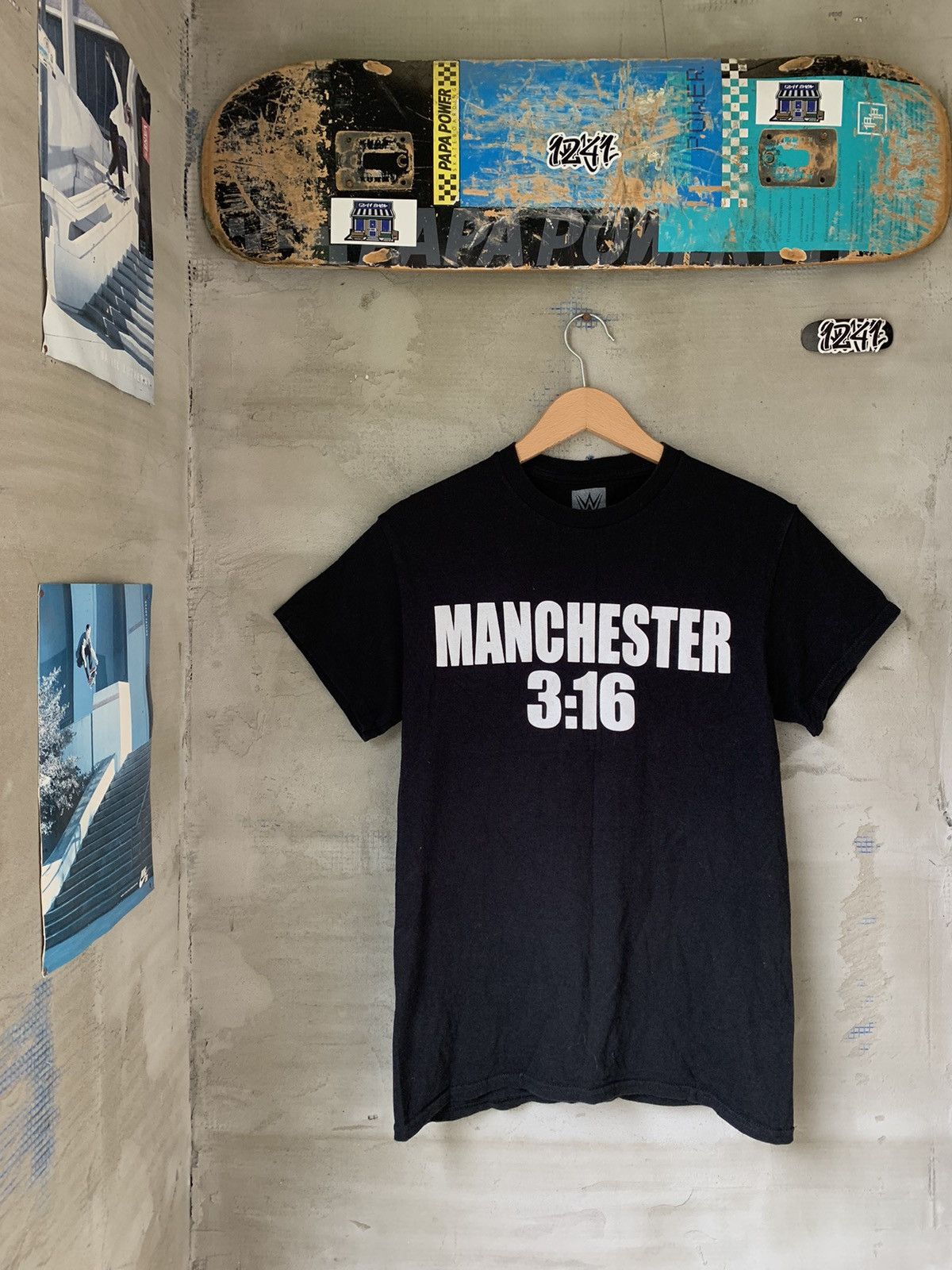 WWE × WWF WWE Stone Cold Steve Austin 3:16 Manchester Skull Tee Shirt Size US S / EU 44-46 / 1 - 3 Thumbnail