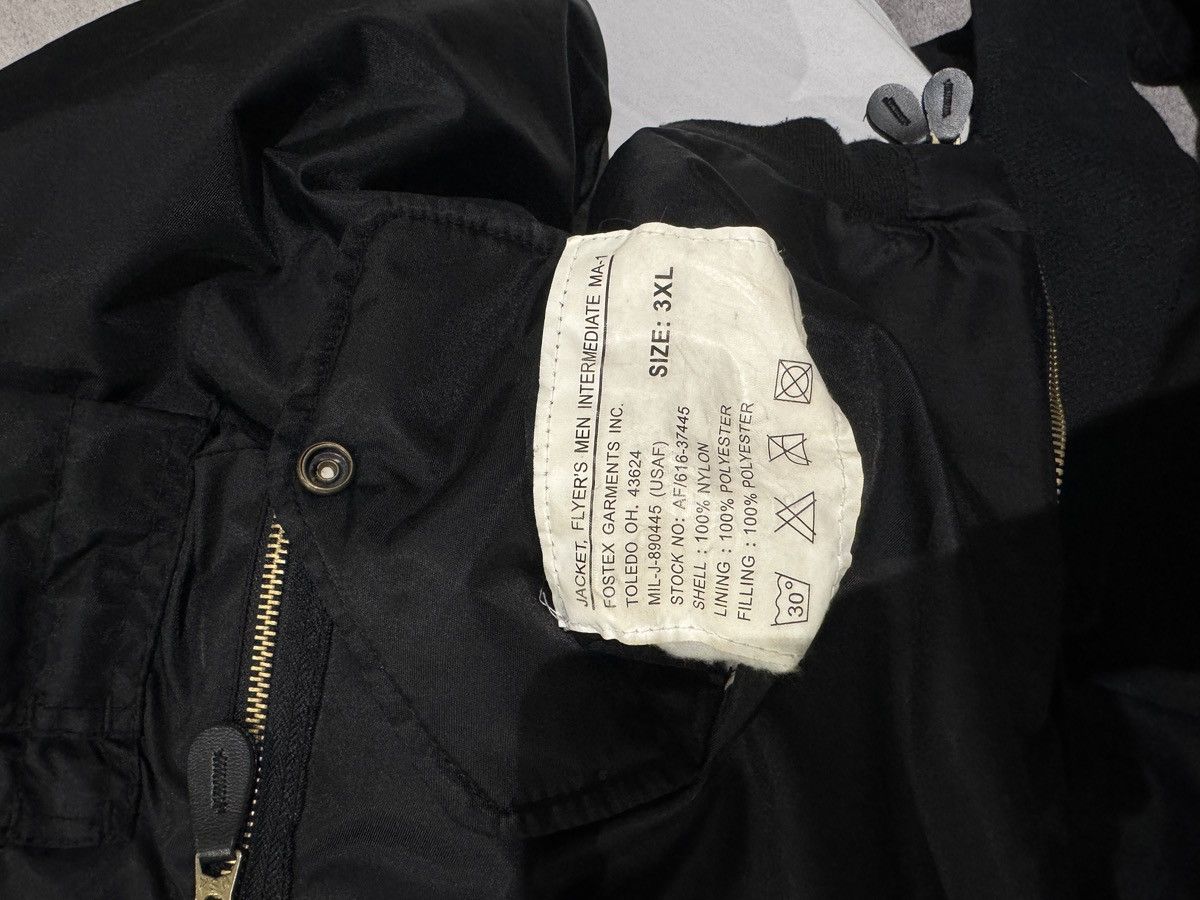 Raf Simons Nylon Patched Bomber With Wool Elongation In Black,orange Size US XXL / EU 58 / 5 - 9 Thumbnail