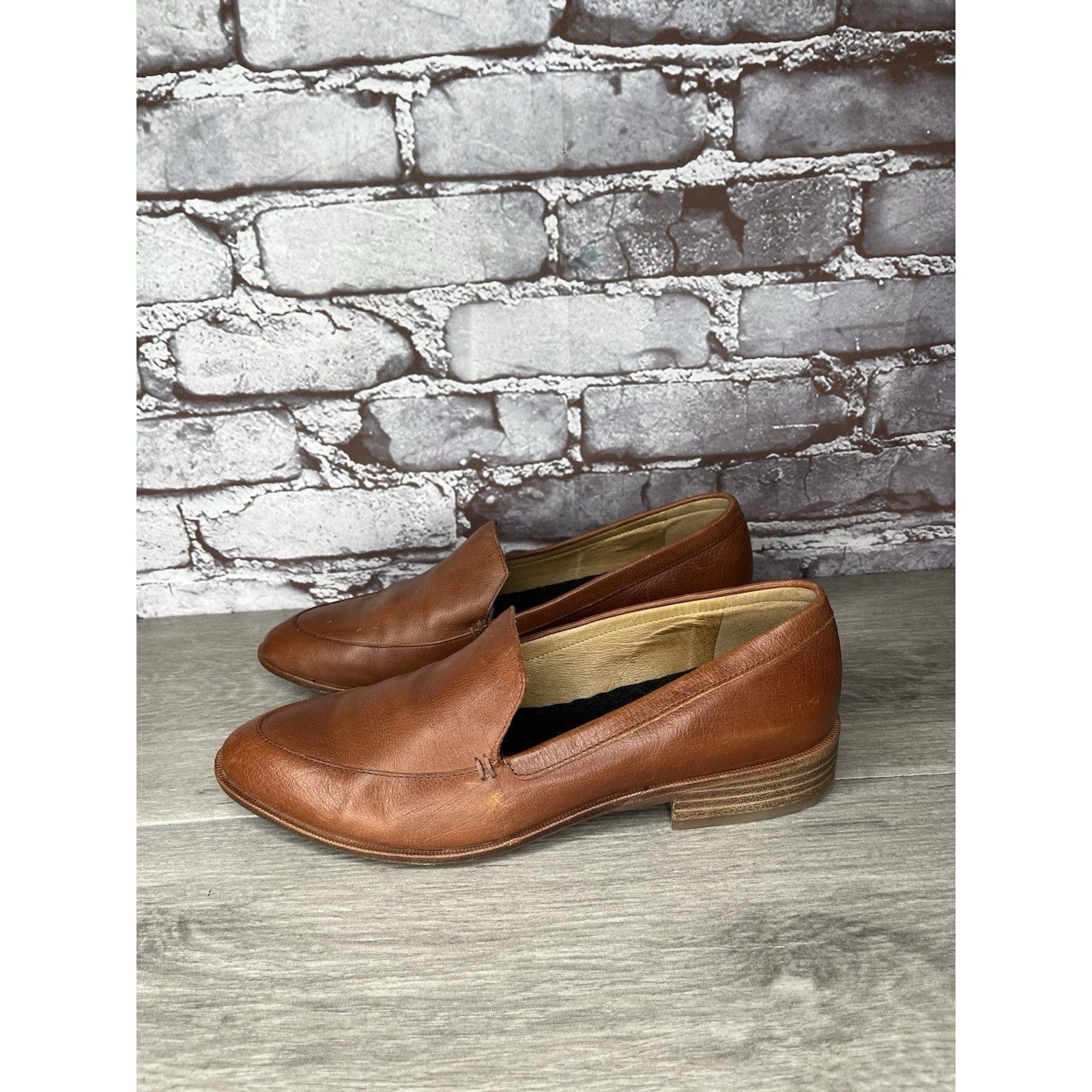 Madewell Madewell Frances Leather Loafers Burnished Mahogany Slip-On Size US 8.5 / IT 38.5 - 14 Thumbnail