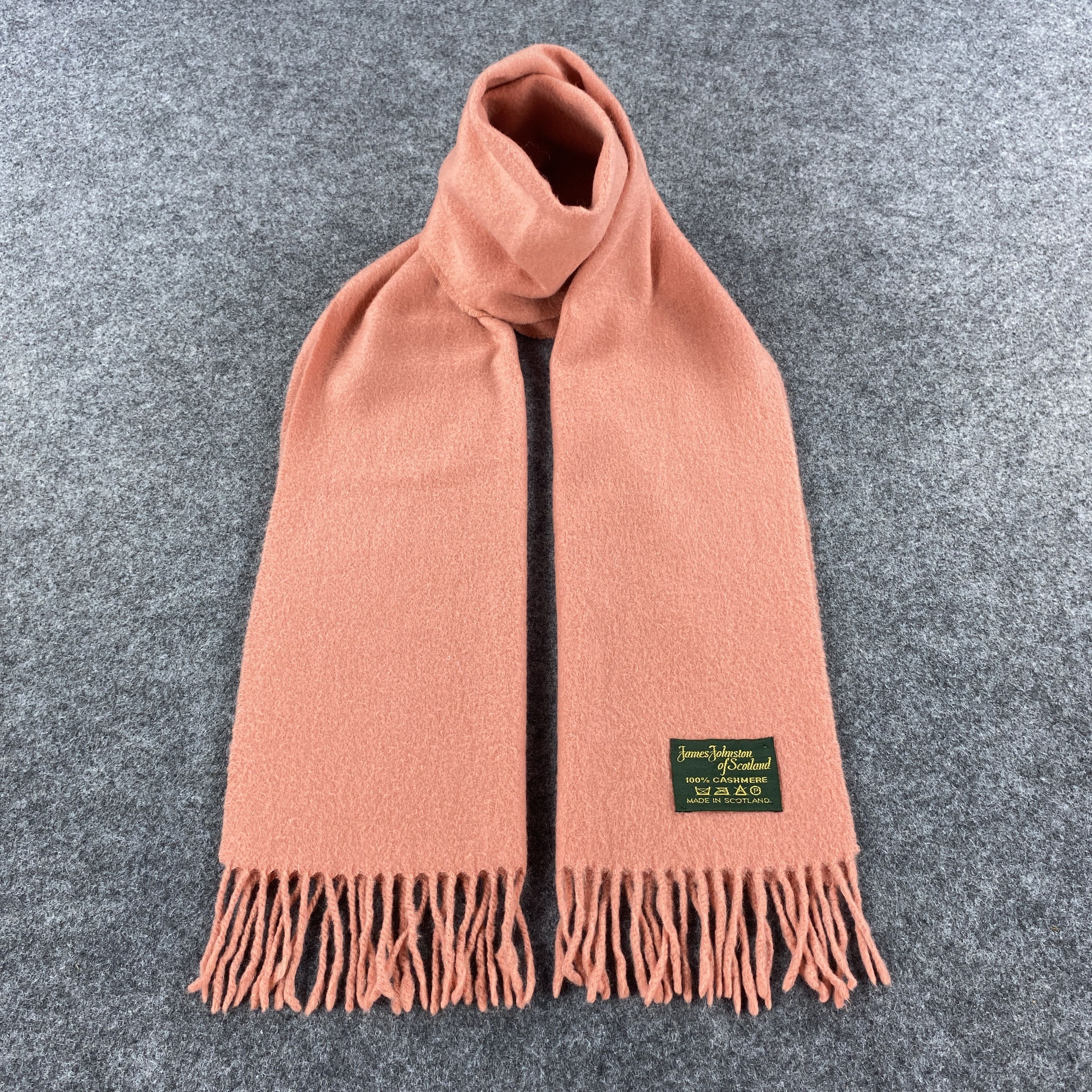 Vintage James Johnston of Scotland Scarf # Muffler # Neckwear # D416 Size ONE SIZE - 1 Thumbnail