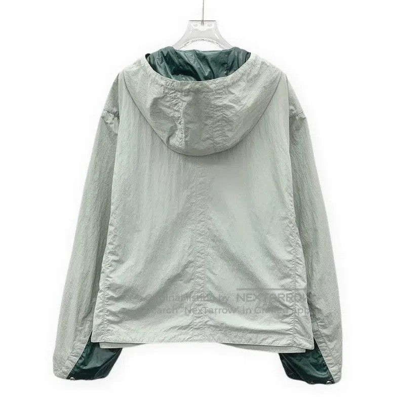 Hermes Hermes Teal Cotton Hooded Drawstring Long Sleeve Jacket Wi Size US L / EU 52-54 / 3 - 2 Thumbnail