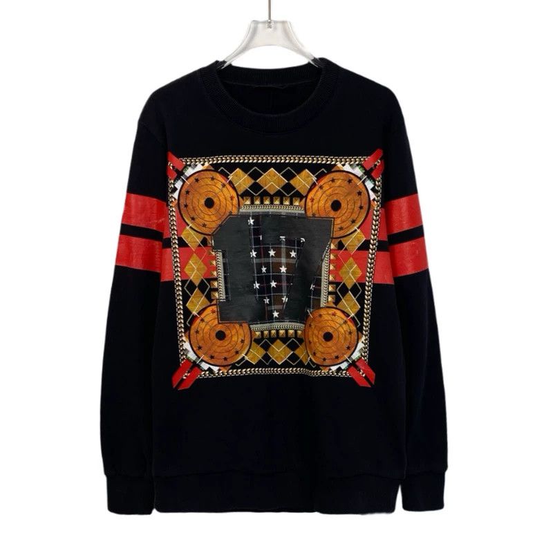 Givenchy Black Target Print Cotton Crew Neck T-Sweatshirt