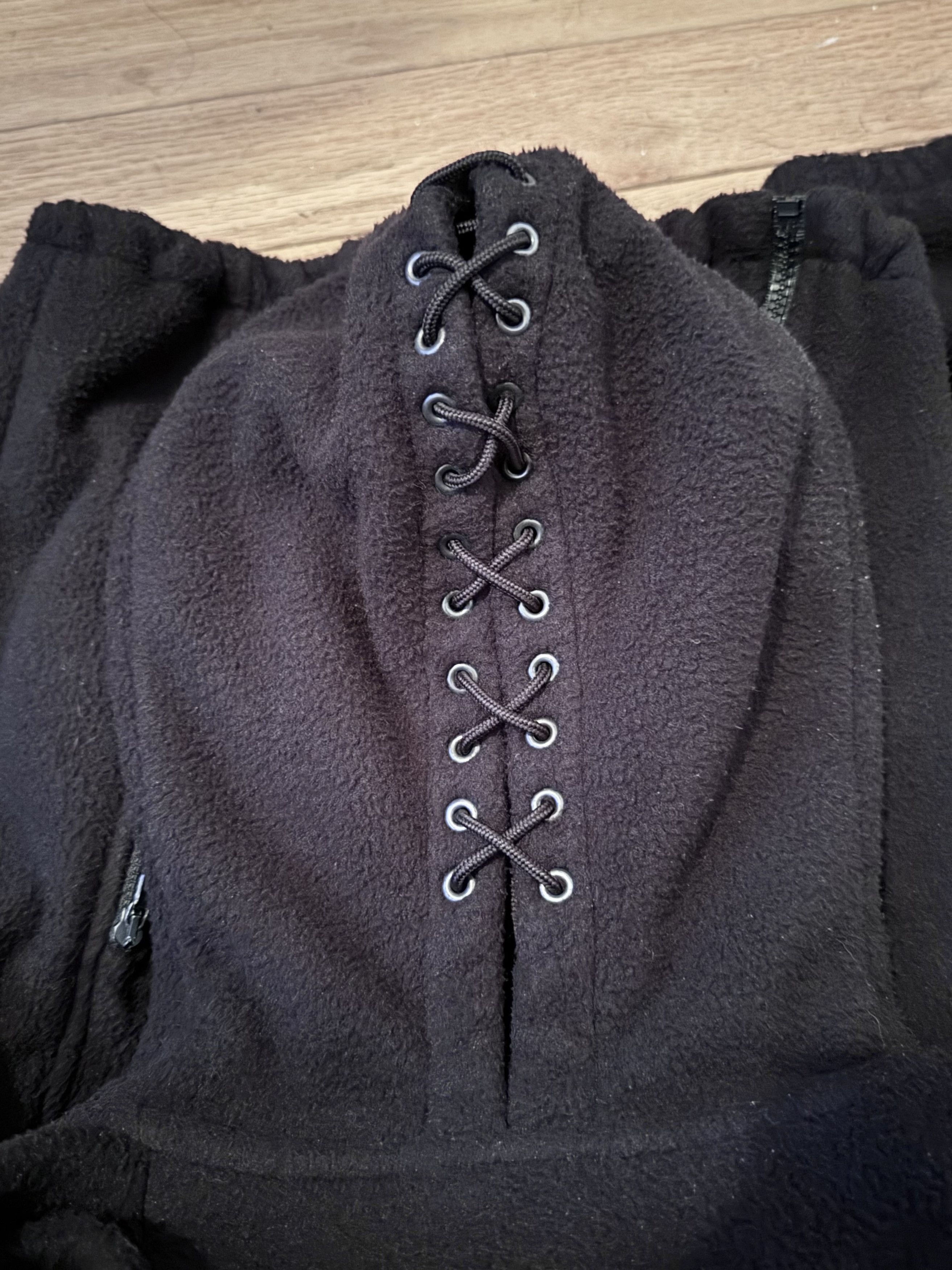 Vetements Vetements SS 19 Gimp Mask Fleece Zip-Up Hoodie | Grailed