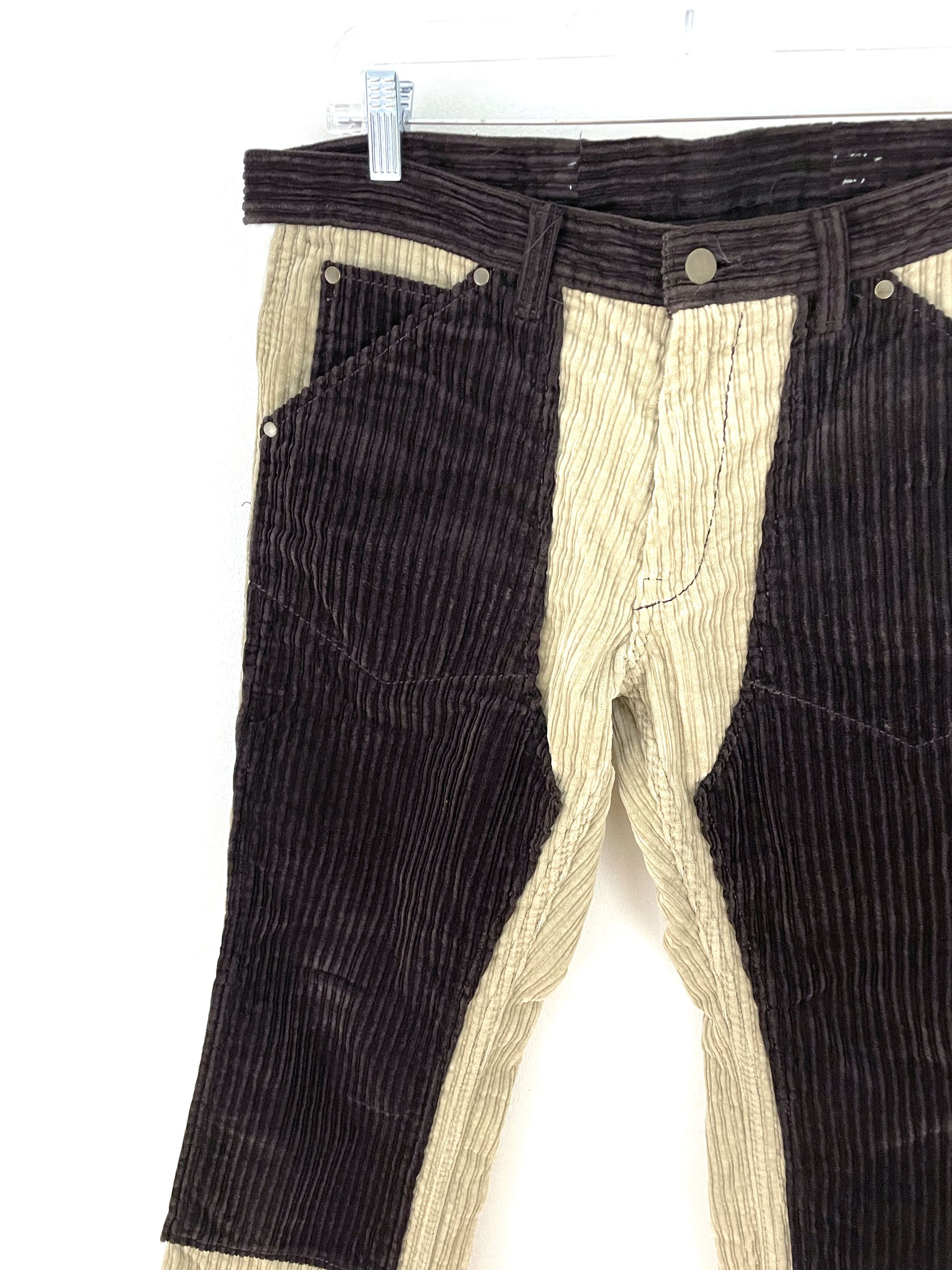 Number (N)ine 2000's Patchwork Corduroy Pants Size US 36 / EU 52 - 5 Thumbnail