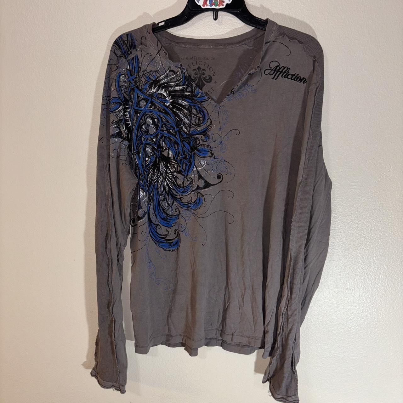 Affliction Y2K 2000s Grunge AFFLICTION Long Sleeve Size ADULT LARGE Size US L / EU 52-54 / 3 - 2 Thumbnail