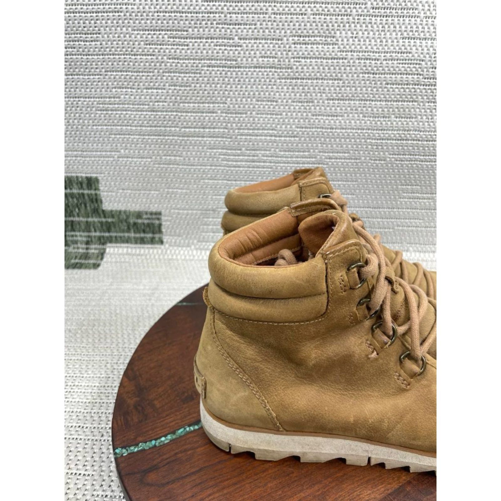 SOREL Sorel Womens Boots Harlow Lace Brown Suede Waterproof Ankle Hiking Size 8 Boots Womens, Brown, Suede, Waterproof, Hiking Size US 8 / IT 38 - 3 Thumbnail