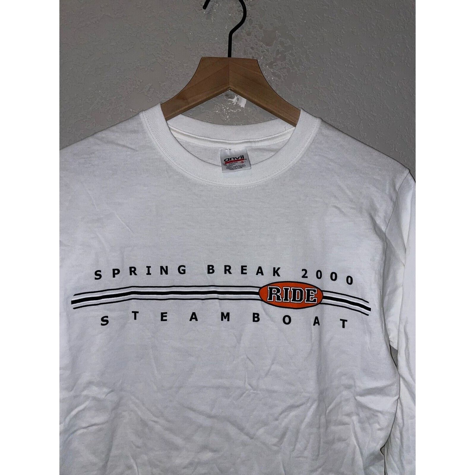Anvil Vintage Steamboat Long Sleeve Shirt Spring Break Ski 90s S Size US S / EU 44-46 / 1 - 4 Thumbnail
