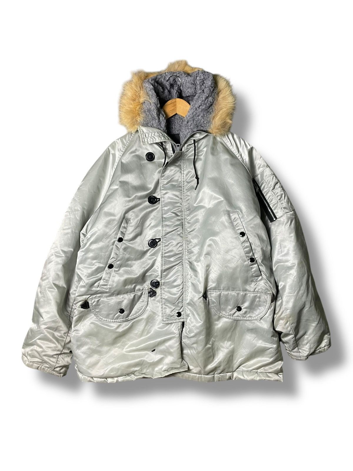 If Six Was Nine × Le Grande Bleu (L.G.B.) × Vintage Arctic Parkas Brand Mink Fur Hooded Jacket (59) Size US L / EU 52-54 / 3 - 1 Thumbnail