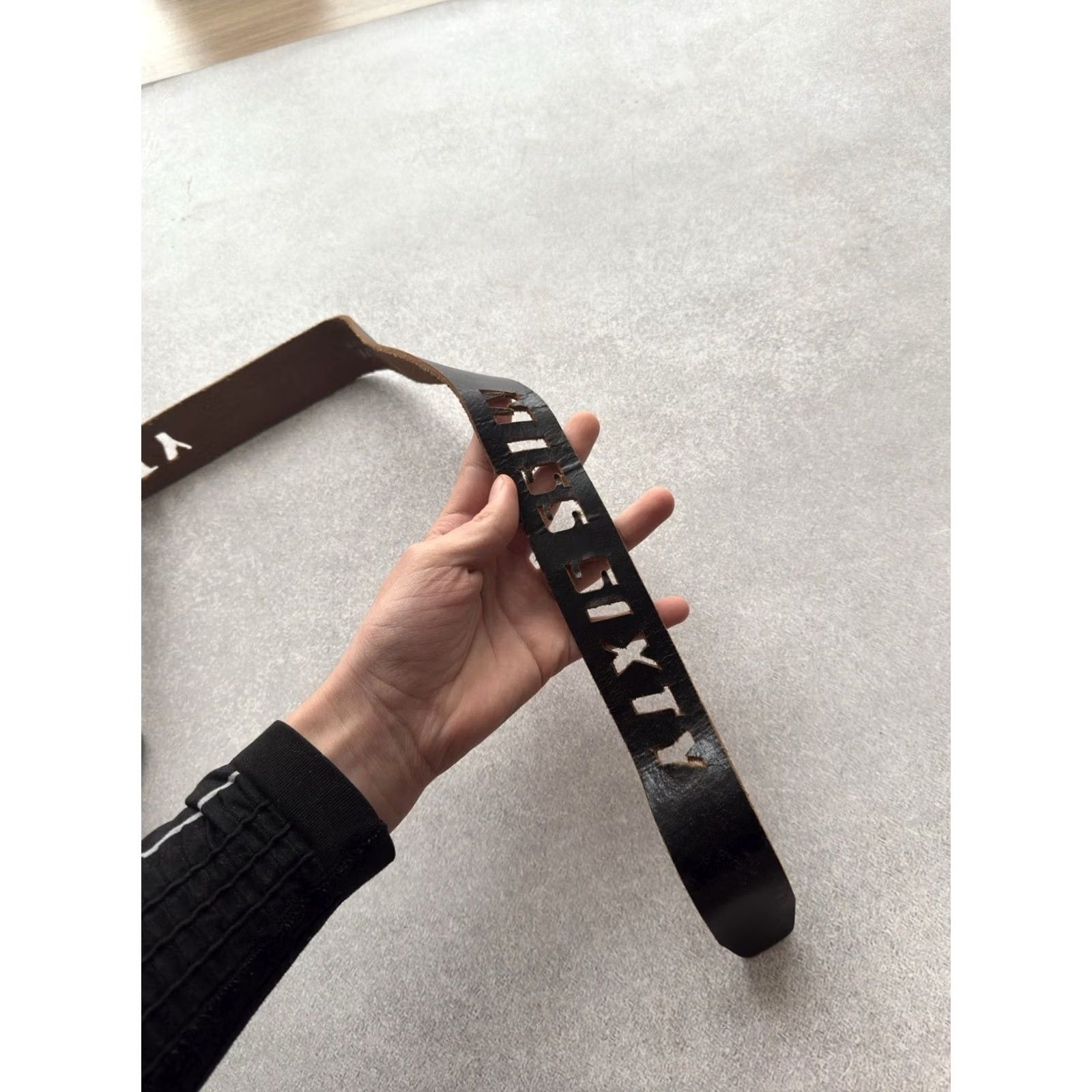 Miss Sixty VINTAGE Miss Sixty Leather Belt Logo 90s Retro Y2K Women M Brown Fashion Belt Size ONE SIZE - 5 Thumbnail