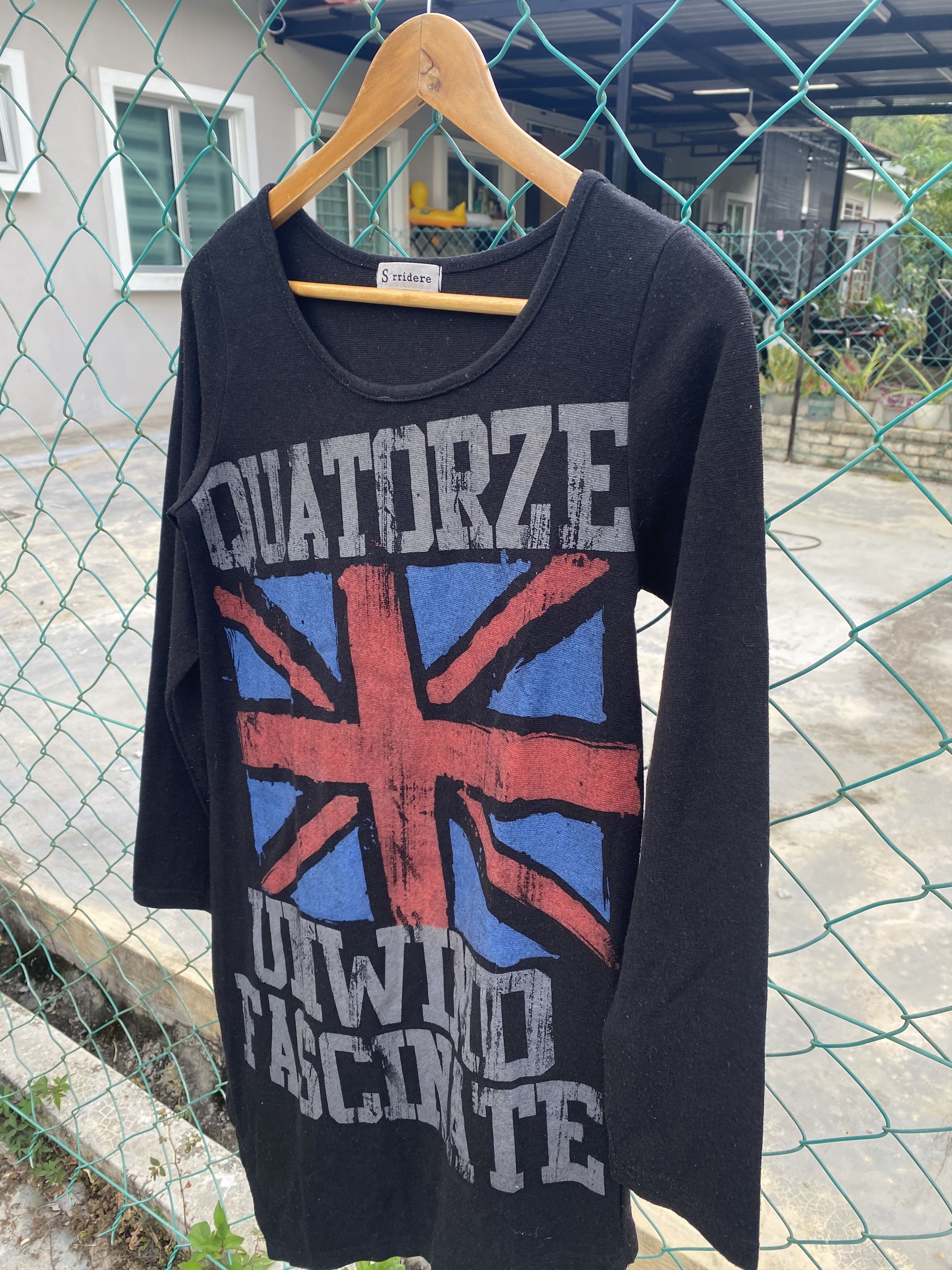 Japanese Brand Sorridere union jack flag punk style long sleeve tee Size L / US 10 / IT 46 - 4 Thumbnail
