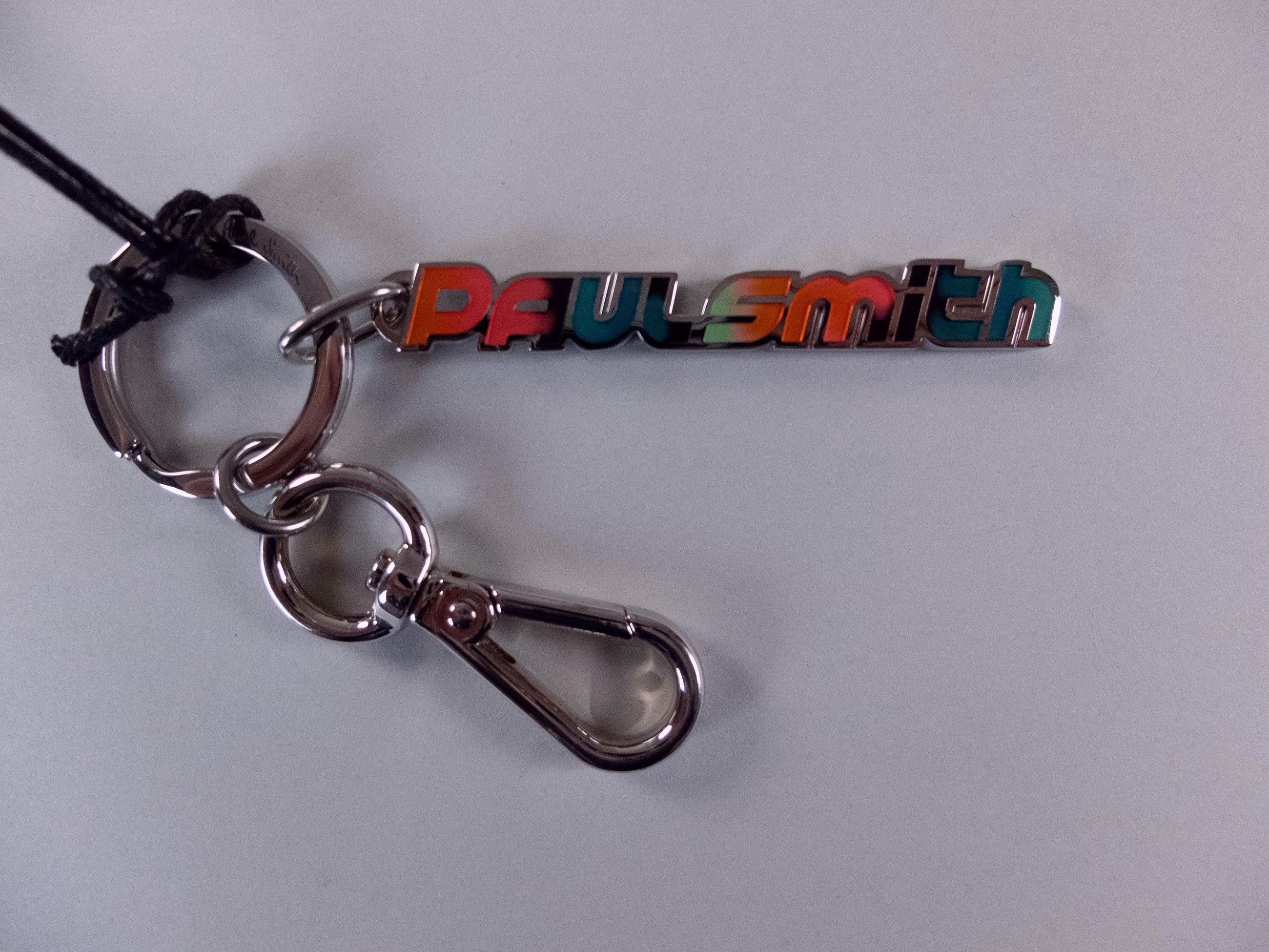 Paul Smith PAUL SMITH Artist Stripe enameled metal logo keyring Size ONE SIZE - 4 Thumbnail