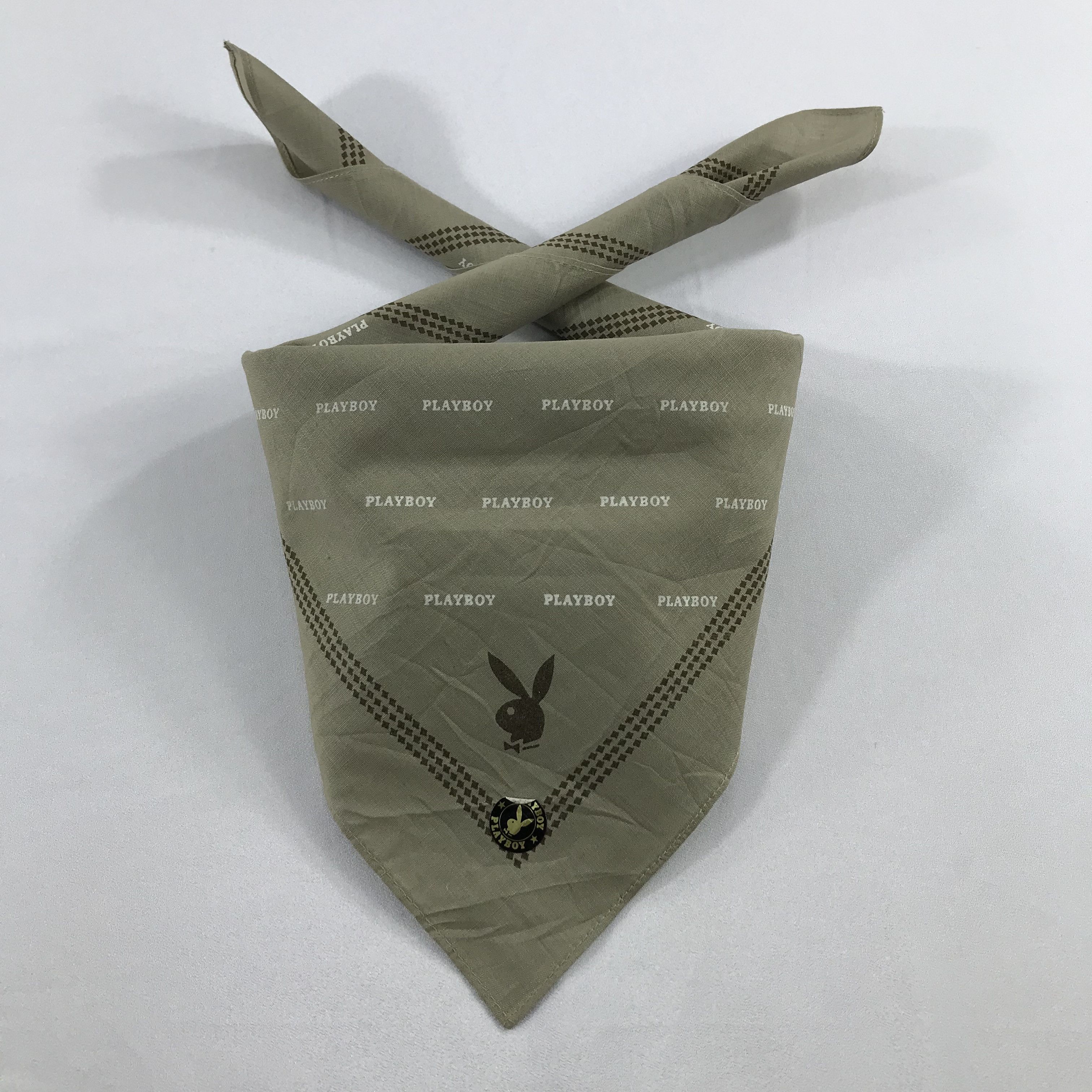Playboy × Vintage Playboy Bandana / Handkerchief / Neckerchief - S2092 Size ONE SIZE - 3 Thumbnail