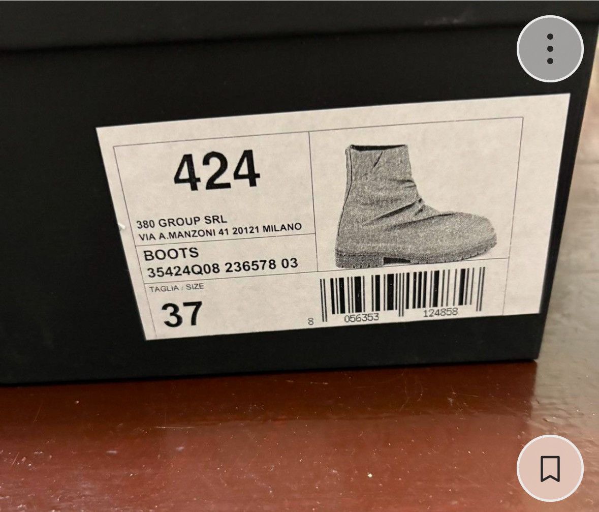 424 424 short shaft boot size 37 in white Size US 7 / IT 37 - 4 Thumbnail