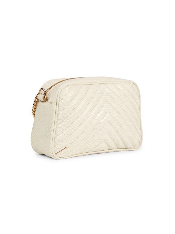 Stella McCartney Stella McCartney White Python Embossed Star Crossbody Bag Size ONE SIZE - 15 Thumbnail