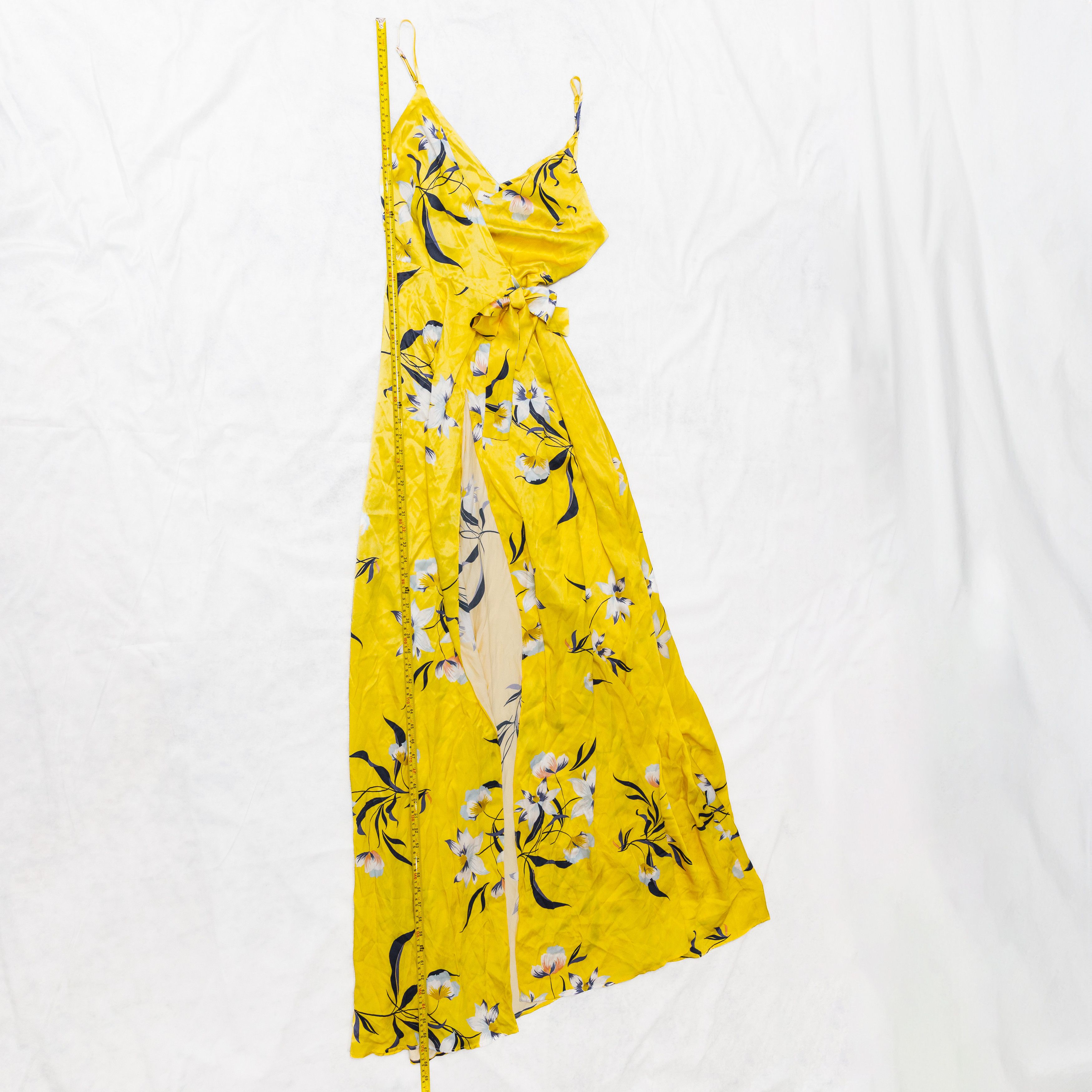 Amanda Uprichard Amanda Uprichard McCanna Yellow Floral Gown 100% Silk Small Size S / US 4 / IT 40 - 10 Thumbnail