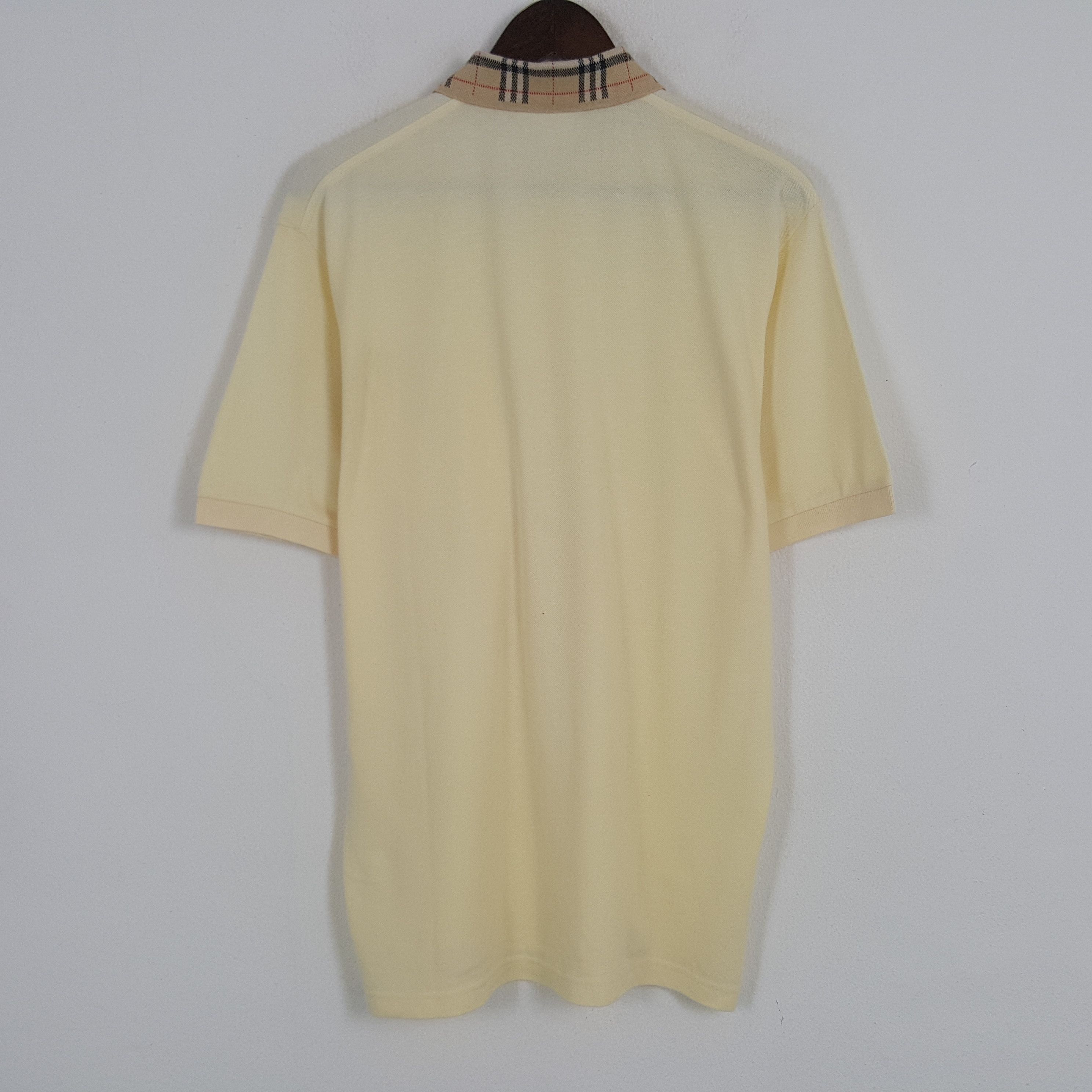 Burberry × Vintage Vintage Burberrys Nova Check Polos Shirt Size US L / EU 52-54 / 3 - 3 Thumbnail