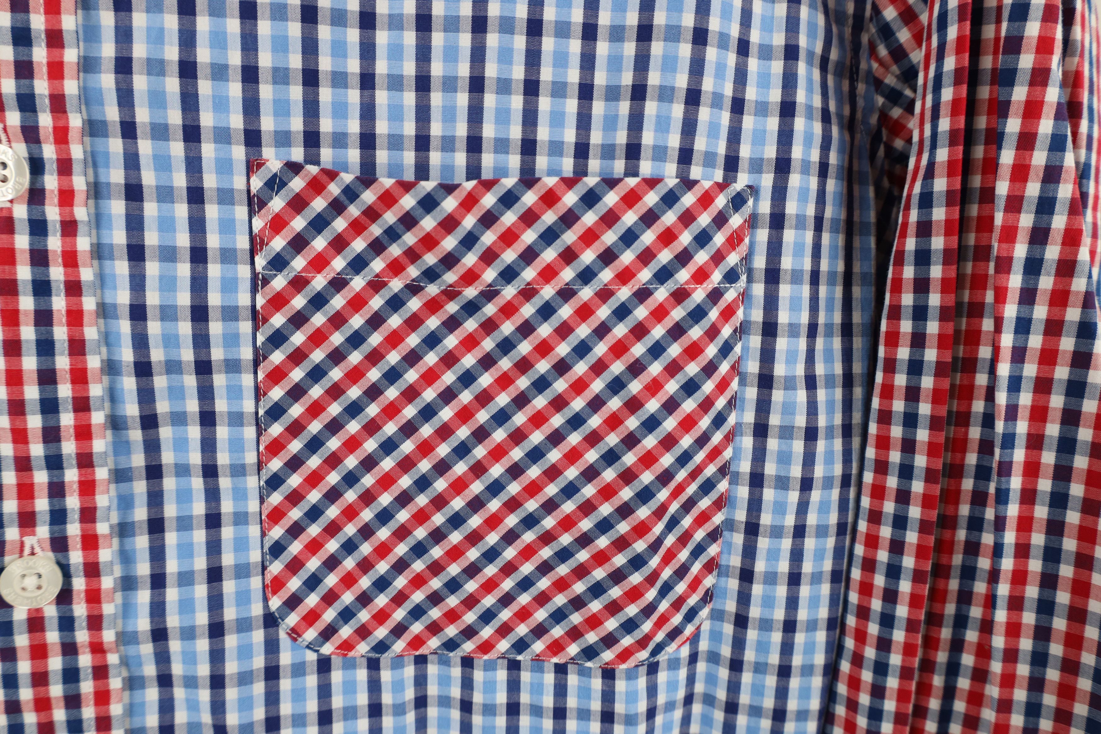 Brooks Brothers Brooks Brothers and Sew Color Block Plaid Button Down Shirt Size US XS / EU 42 / 0 - 4 Thumbnail