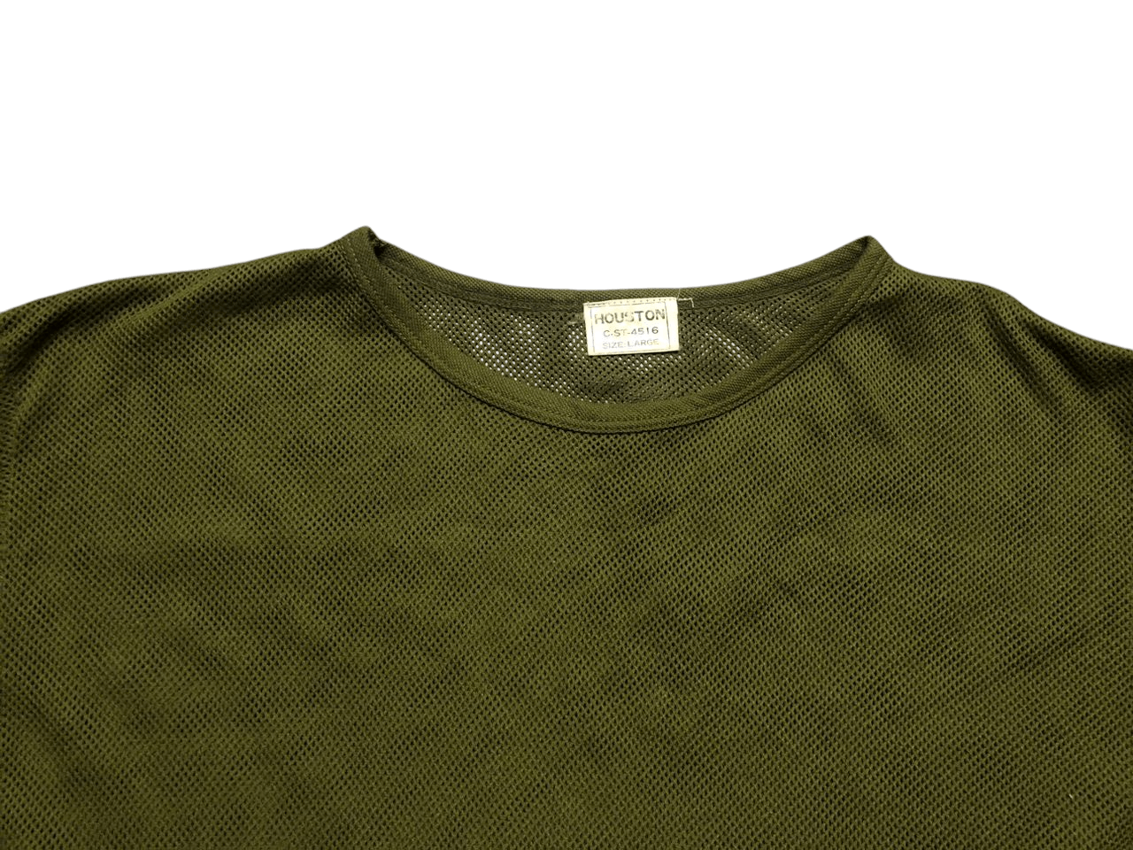 Japanese Brand Vintage Houston Mesh T-shirt Army Green Size US M / EU 48-50 / 2 - 3 Thumbnail