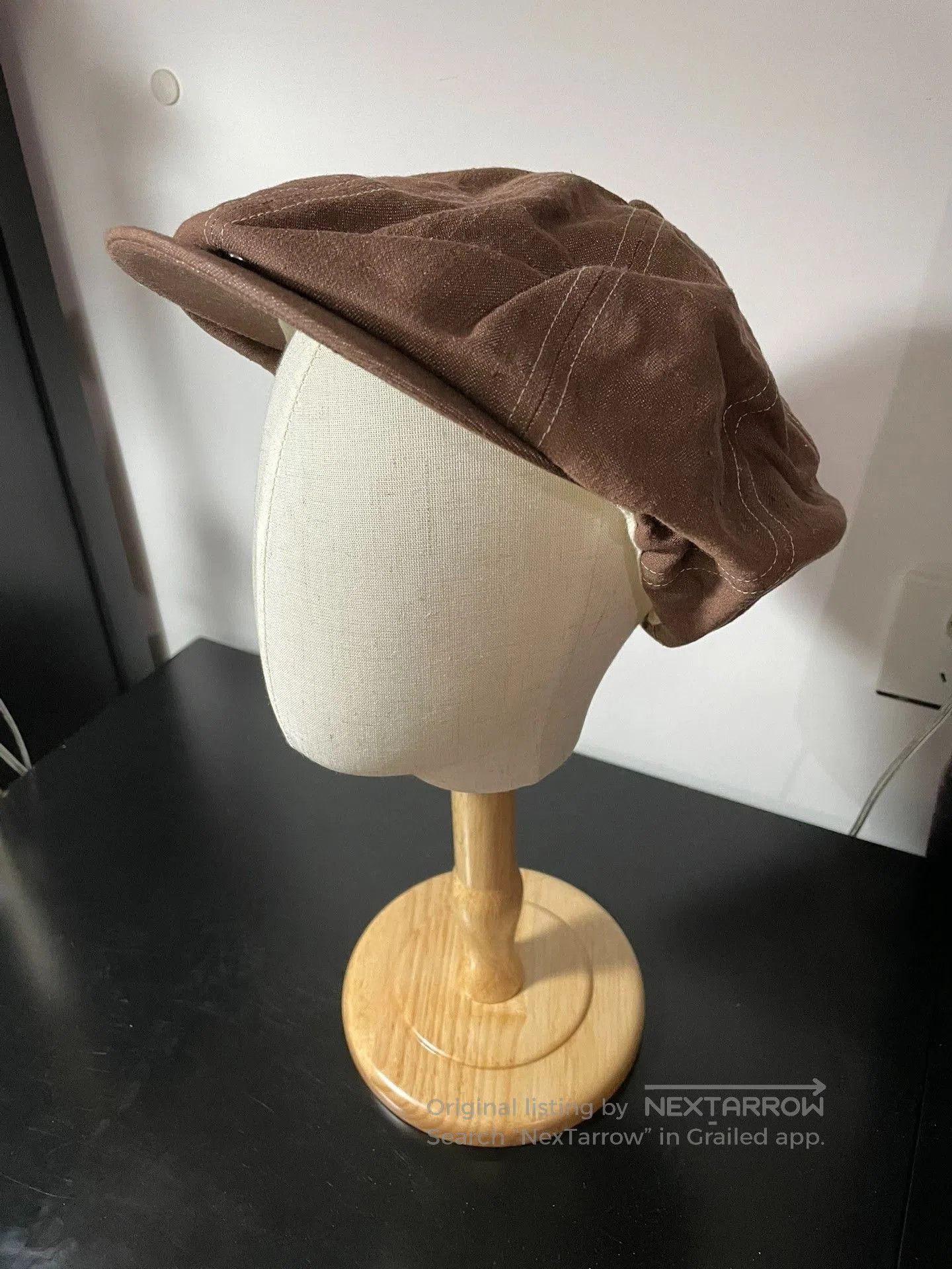 Nigel Cabourn Nigel Cabourn Vintage Brown Newsboy Cap. Size ONE SIZE - 1 Thumbnail