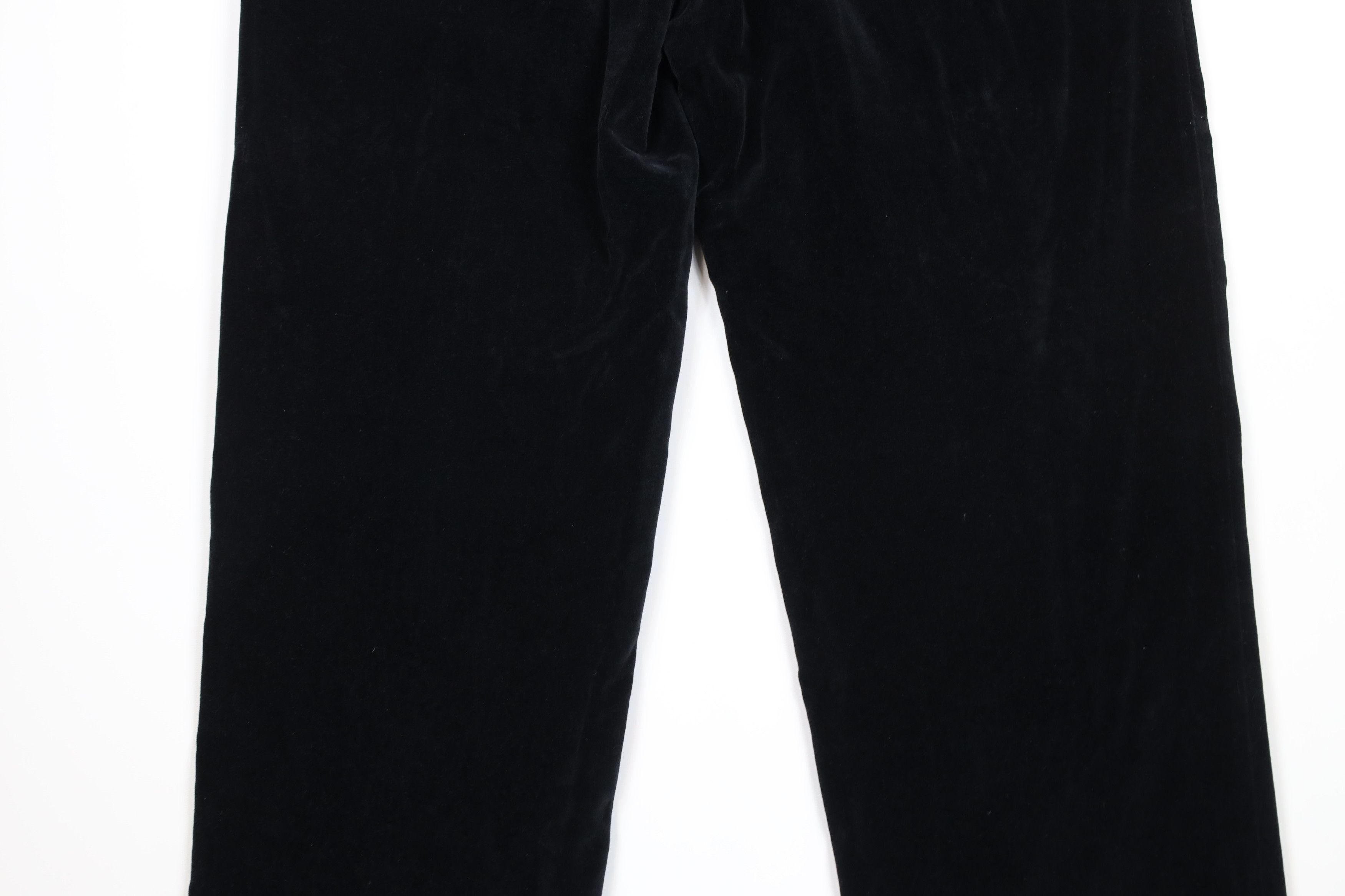 Ralph Lauren × Vintage Vintage 80s 90s Ralph Lauren Wide Leg Velvet Pants USA Size US 34 / EU 50 - 14 Thumbnail