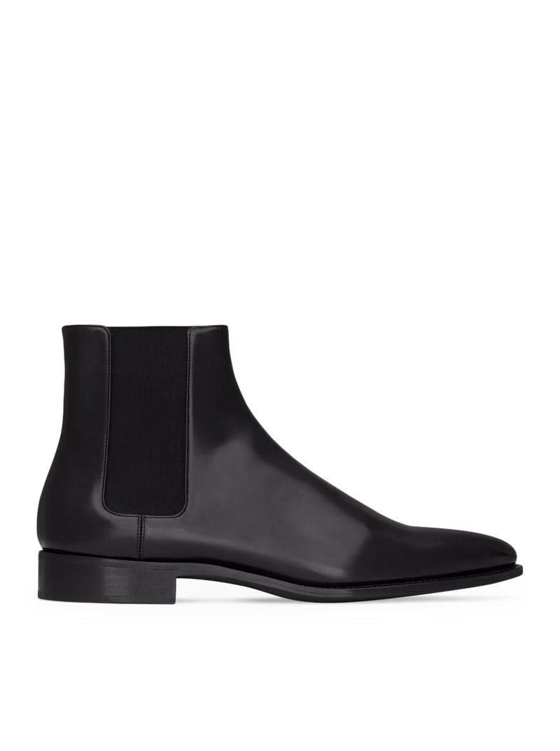 Saint Laurent Paris ADRIEN BOX LEATHER CHELSEA BOOTS Size US 12 / EU 45 - 1 Thumbnail