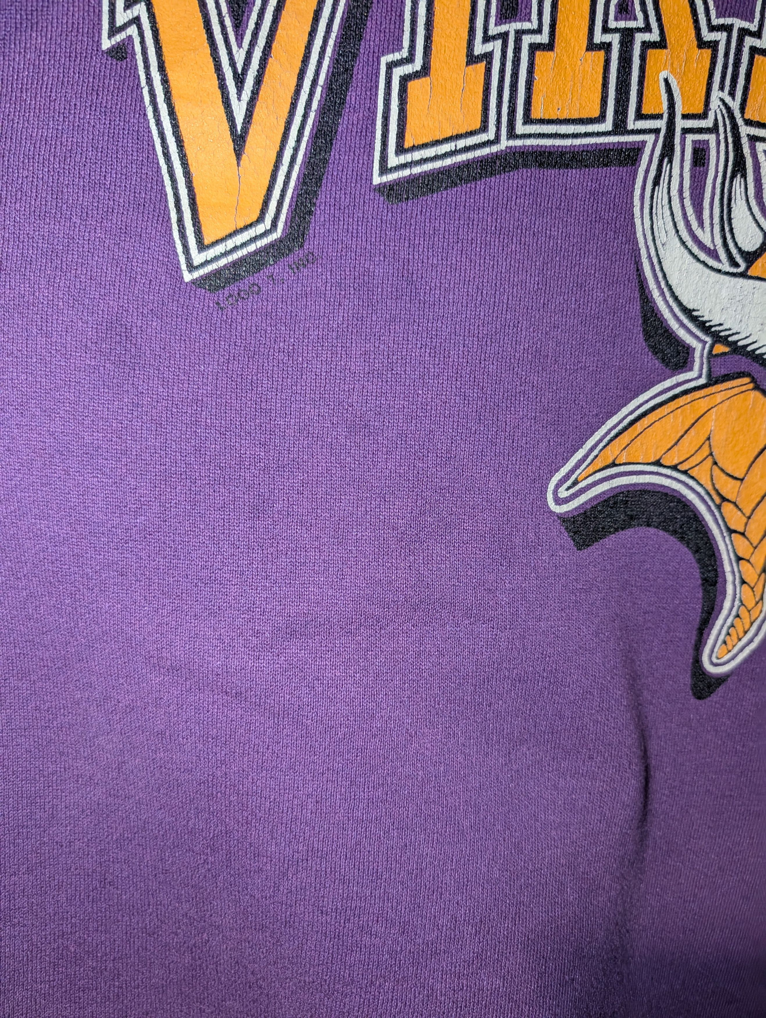 NFL Vintage 90s Minnesota Vikings NFL Logo 7 Sweatshirt Size US XL / EU 56 / 4 - 6 Thumbnail