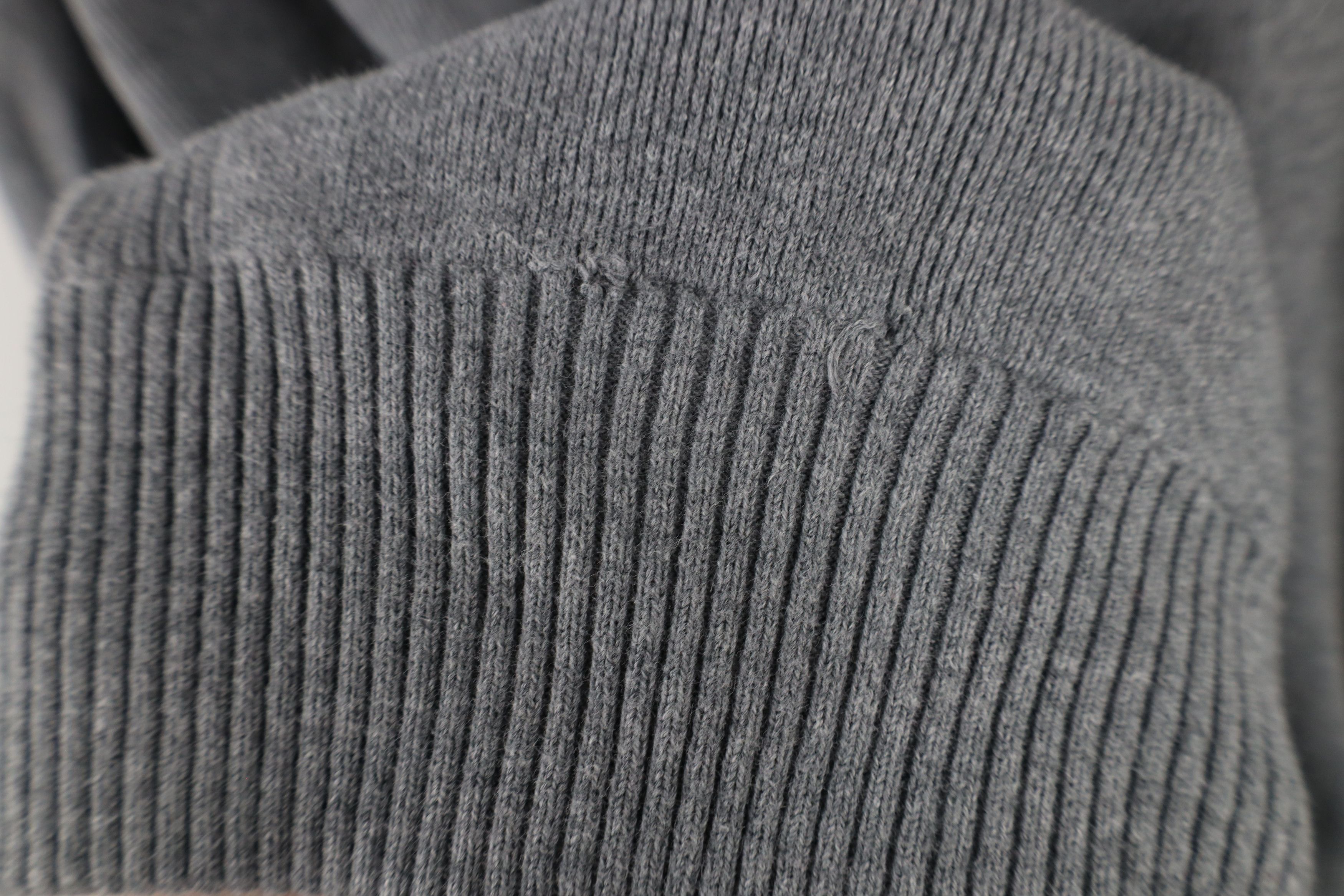 Levi's × Vintage Vintage Y2K Levis Cotton Ribbed Knit Crewneck Sweater Gray Size US L / EU 52-54 / 3 - 7 Thumbnail