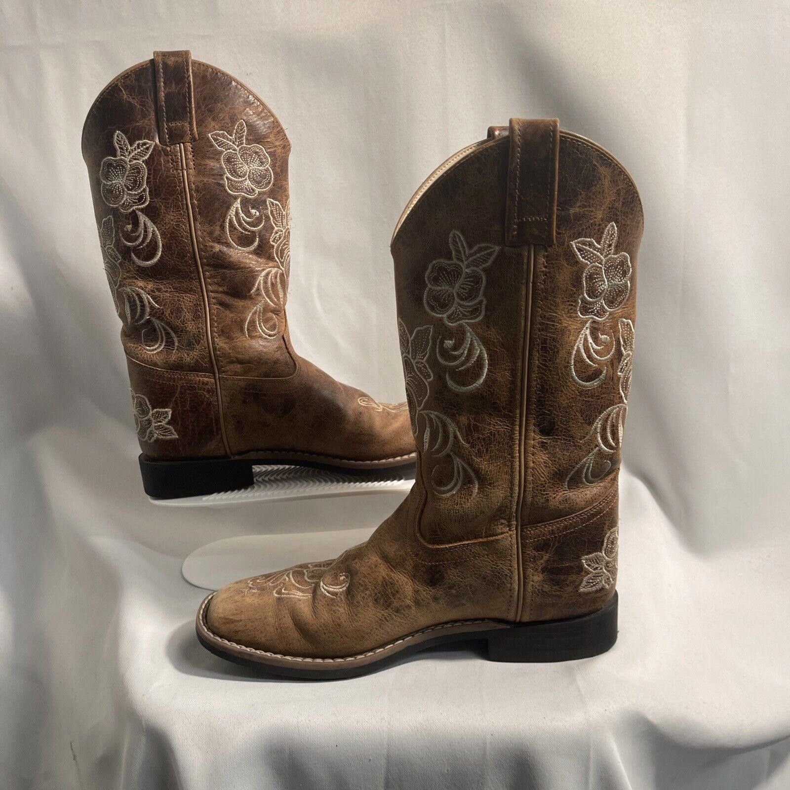 Designer SHYANNE GIRLS 6.0D FLORAL EMBROIDERED WESTERN BOOTS Size US 6 / IT 36 - 2 Thumbnail