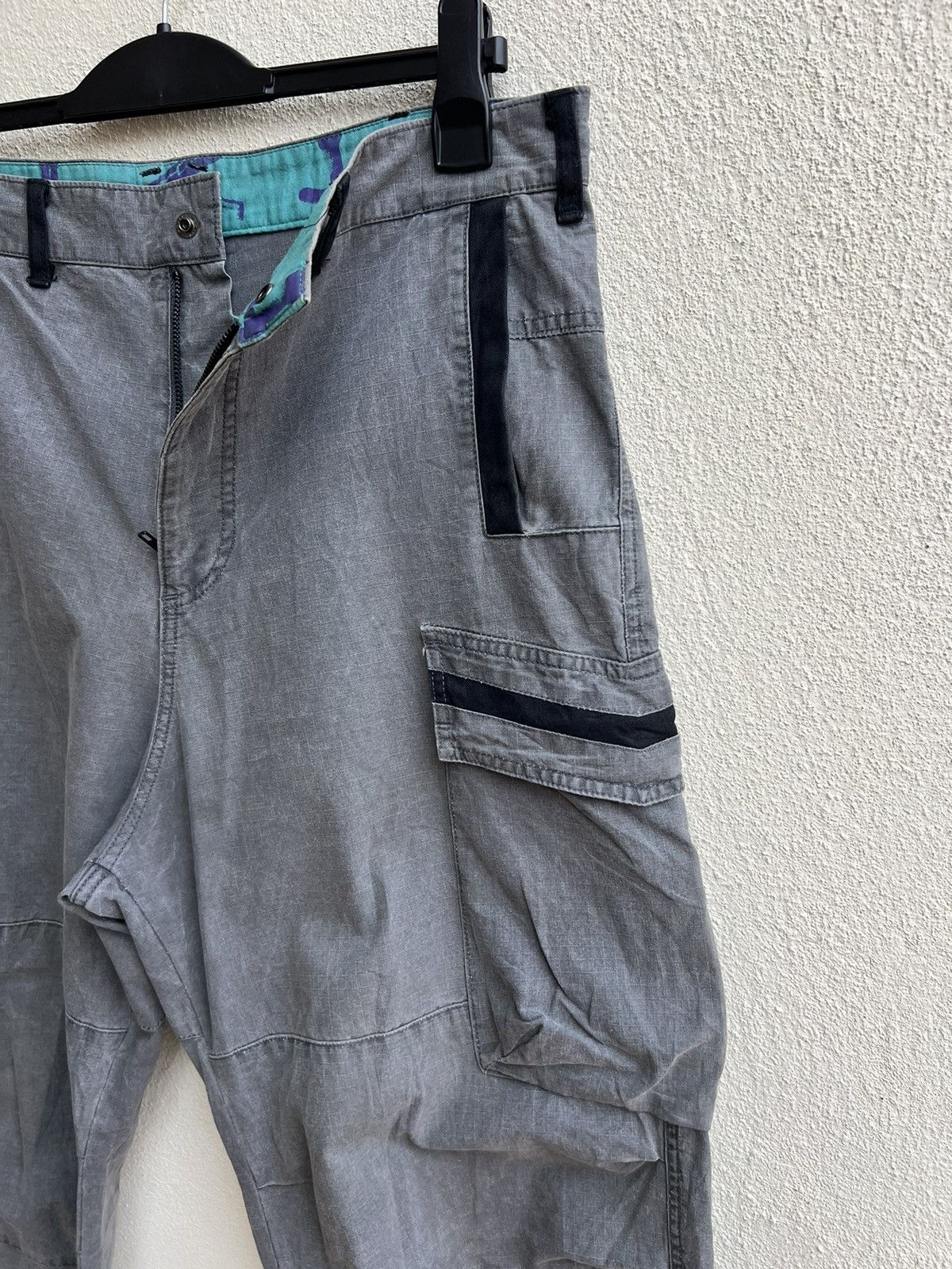 Shellac Vintage Revolver Japan Fade Grey Ripstop Baggy Cargo Trouser Size US 34 / EU 50 - 11 Thumbnail