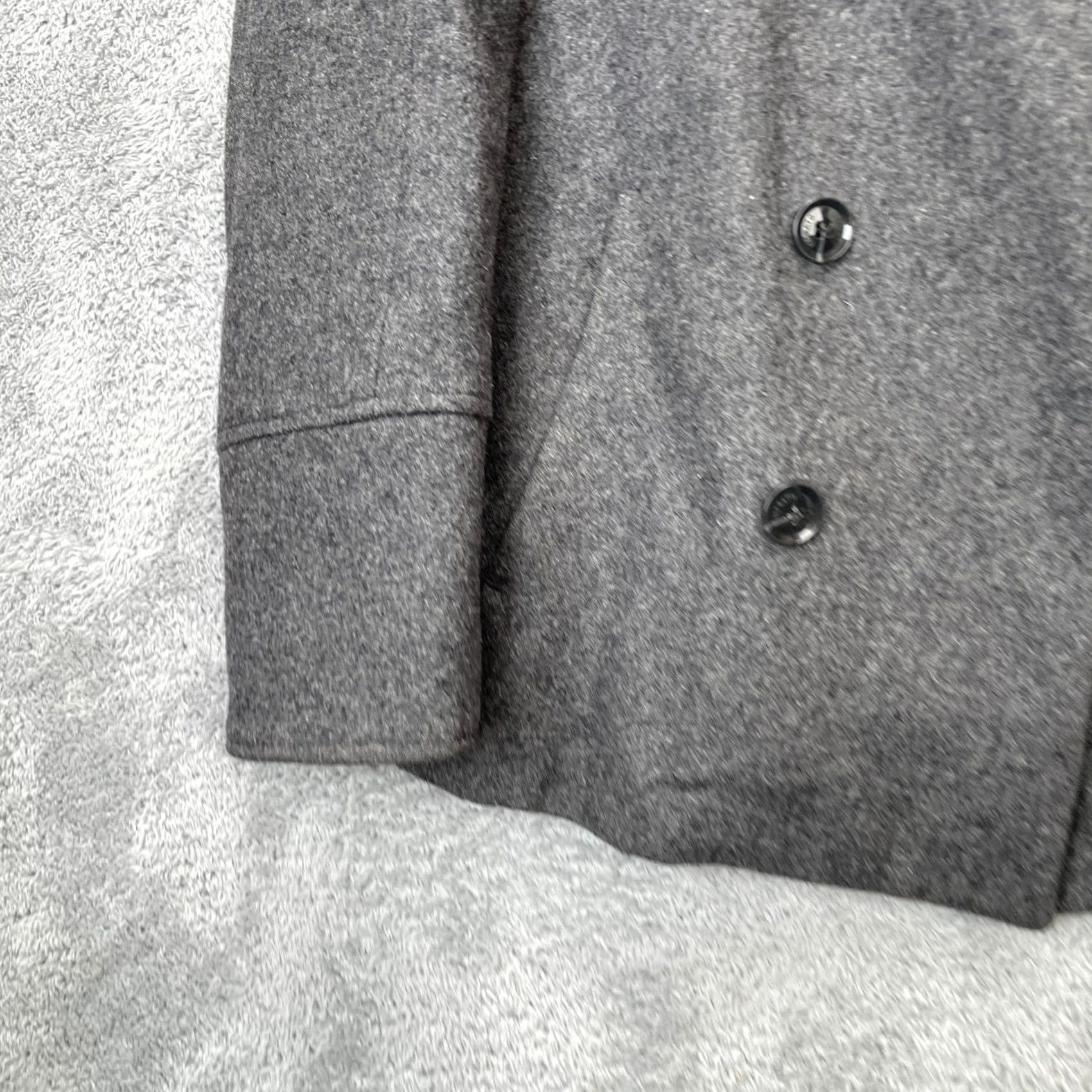Antony Morato Antony Morato Jacket Mens 54 Gray Heathered Peacoat Wool Blend Double Breasted Size US L / EU 52-54 / 3 - 5 Thumbnail