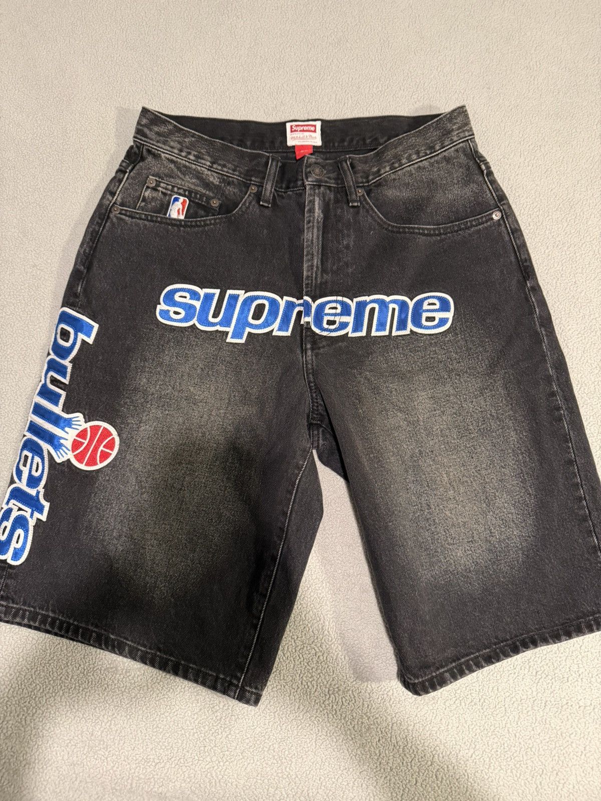Nike × Supreme Supreme Nike Denim Short Black BNWT | Grailed
