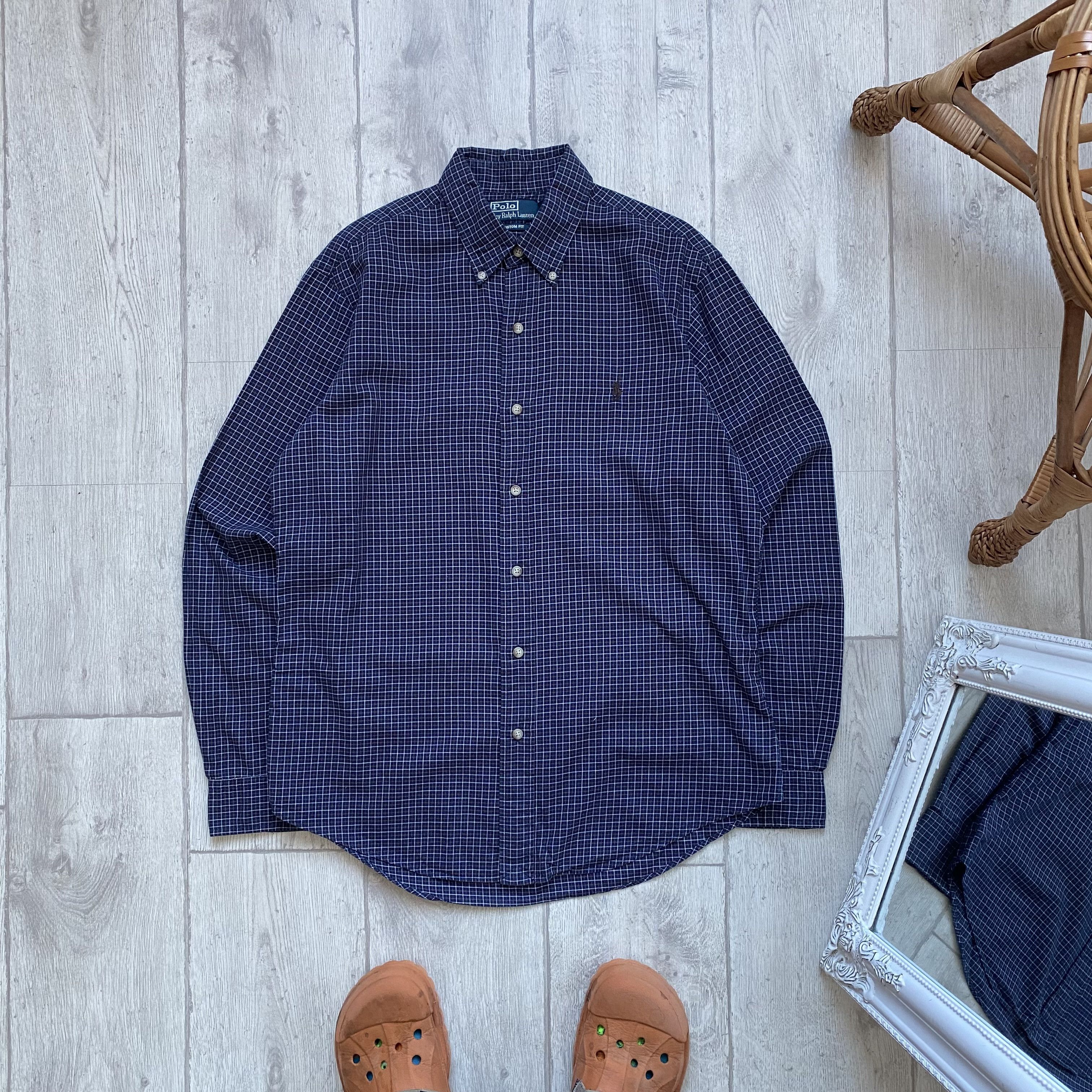Polo Ralph Lauren 🔥 90s Vintage POLO RALPH LAUREN Shirt Travis Style Plaid Size US M / EU 48-50 / 2 - 2 Thumbnail