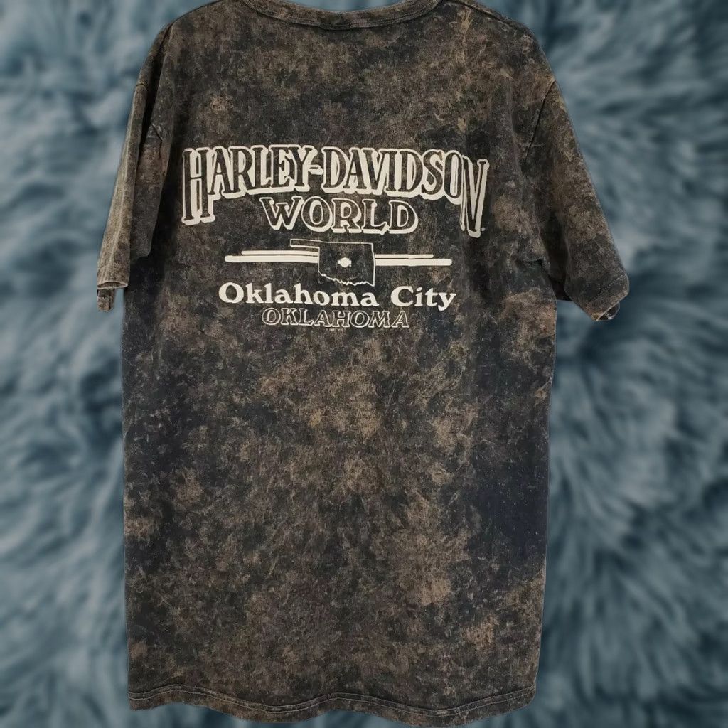 Harley Davidson VINTAGE Harley-Davidson Shirt Harley-Davidson Brown Henley T-Shirt Adult Large Mens L Brown Tie Dye Motorcycles Oklahoma City Size US L / EU 52-54 / 3 - 1 Thumbnail