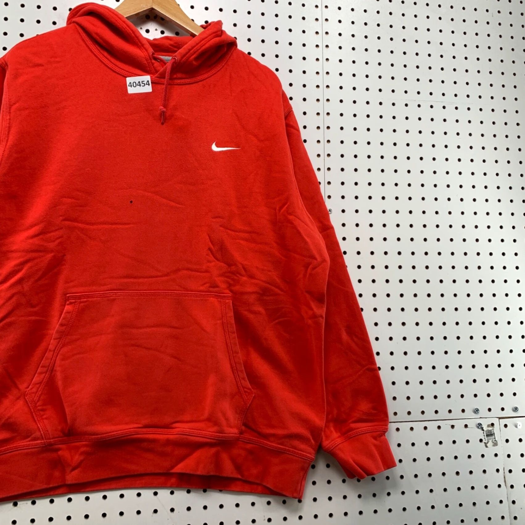 Nike VINTAGE Nike Hoodie Sweatshirt Mens XL Orange White Swoosh Pullover Dressed Up 90s Size US XL / EU 56 / 4 - 6 Thumbnail