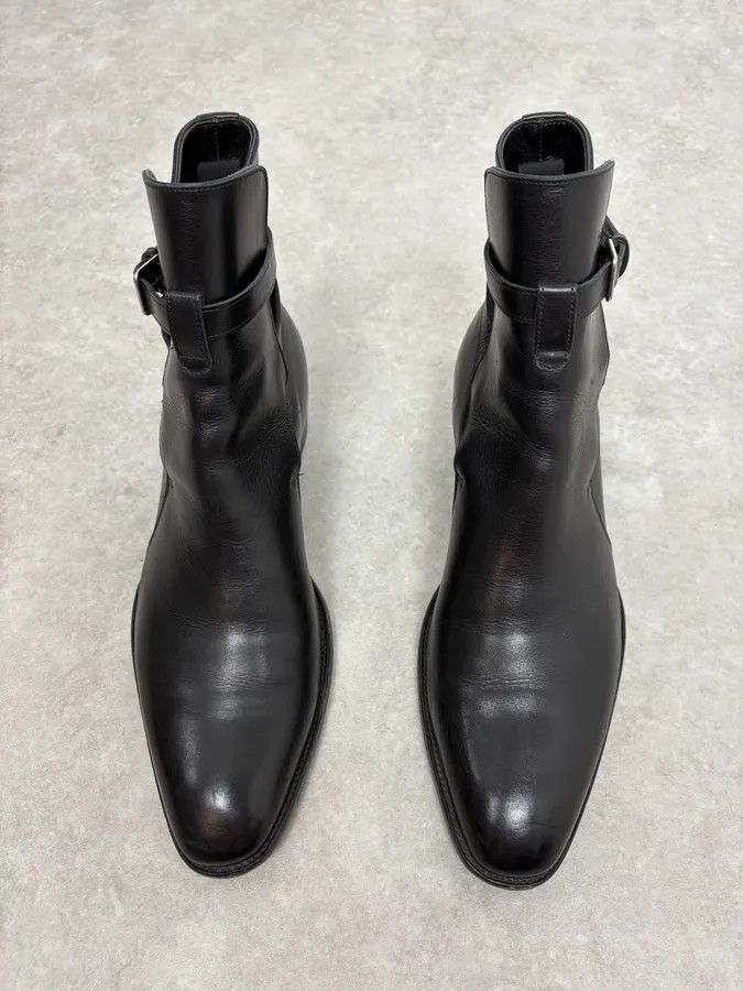 Saint Laurent Paris Saint Laurent Black Dakota Ankle Leather Boots Size US 9 / EU 42 - 2 Thumbnail