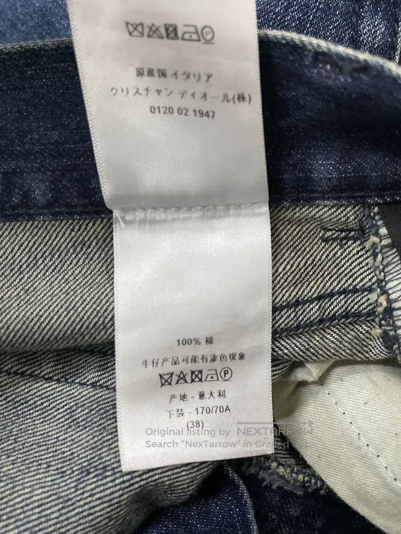 Dior Blue leg letter logo jeans